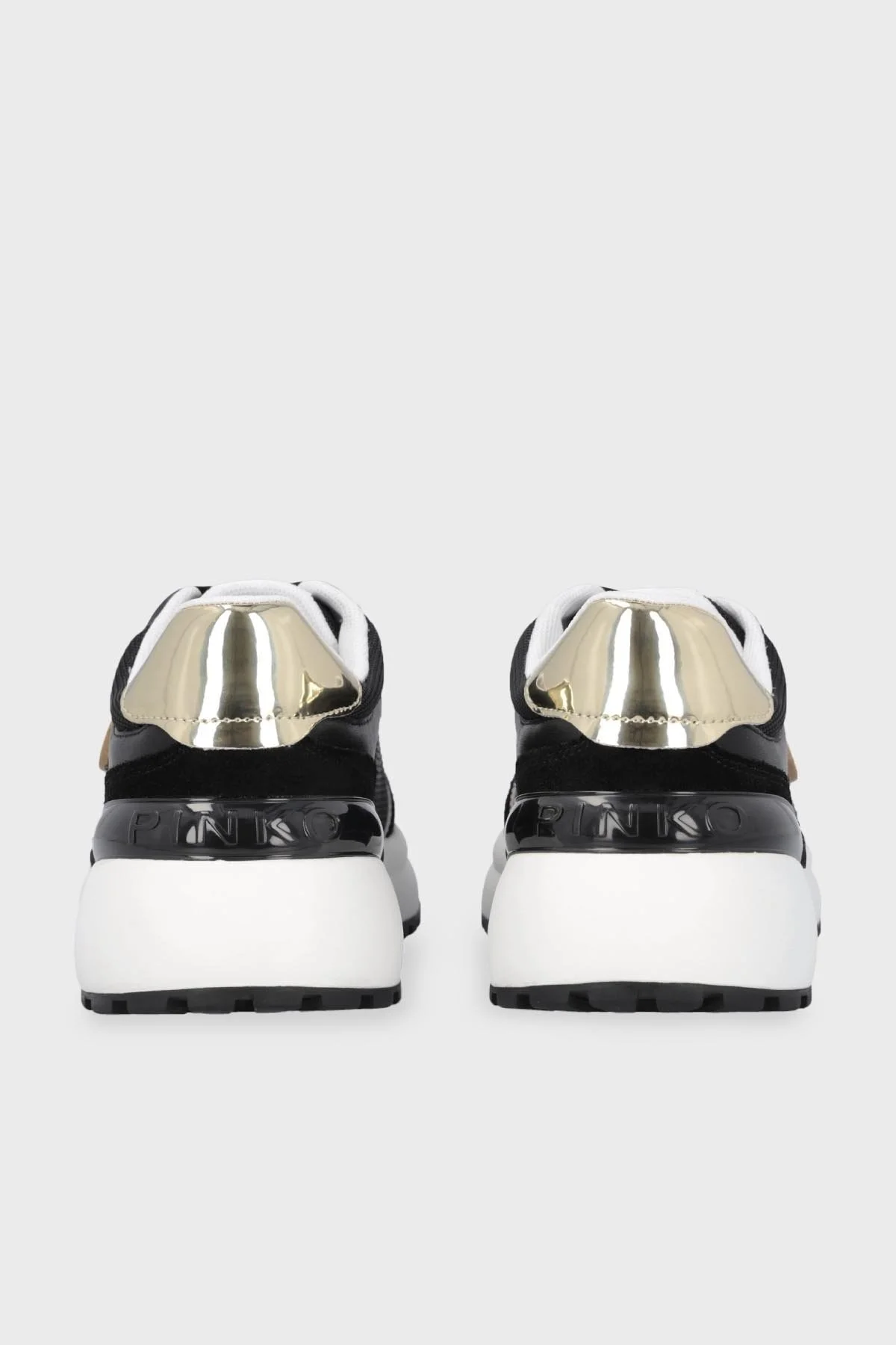 Pinko Logolu Deri Sneaker Bayan Ayakkabı SS0019 P027 DV5 SİYAH - 14