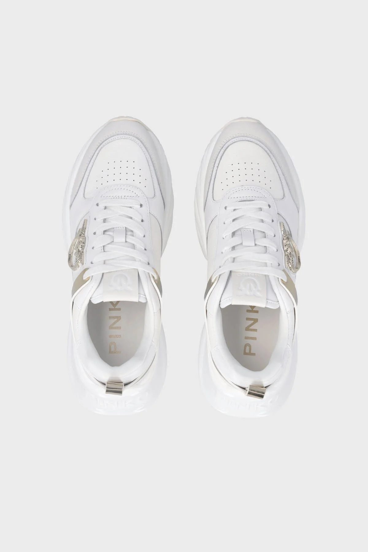 Pinko Logolu Deri Sneaker Bayan Ayakkabı SS0027 P025 Z1B BEYAZ - 15