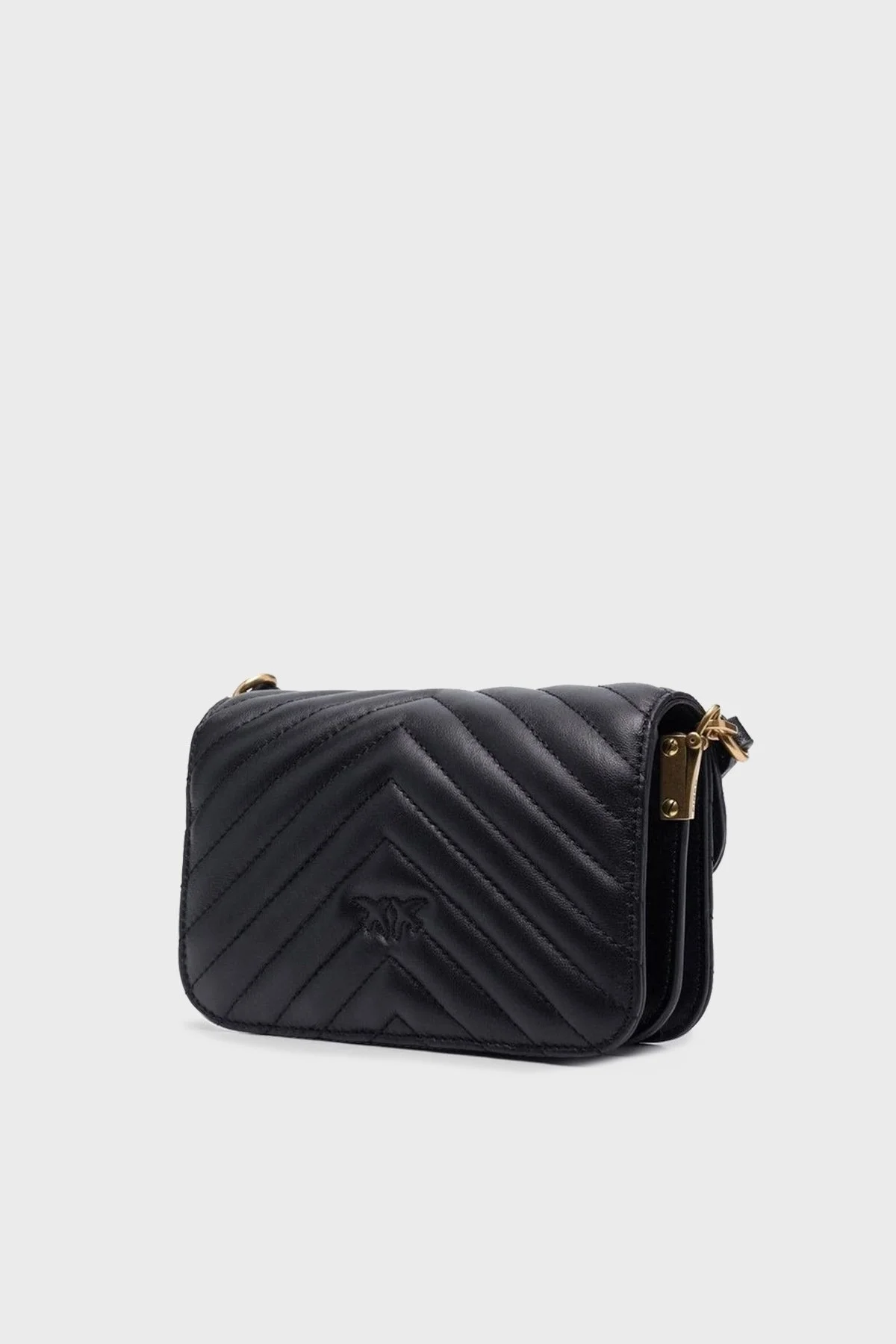 Pinko Logolu Hakiki Deri Bayan Çanta 100048 A0GK Z99Q SİYAH - 3