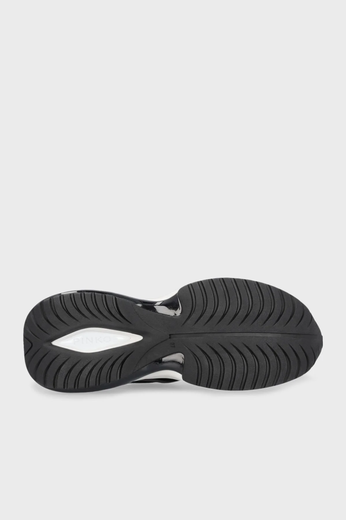 Pinko Logolu Hakiki Deri Kalın Tabanlı Sneaker Bayan Ayakkabı SS0027 P025 Z99 SİYAH - 14