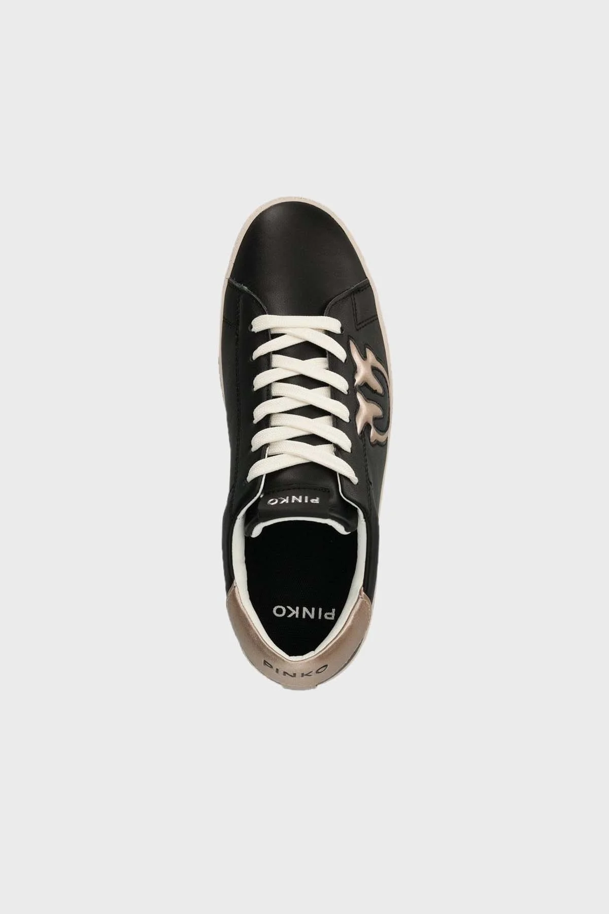 Pinko Logolu Sneaker Bayan Ayakkabı 101631 A12S ZH2 SİYAH - 4