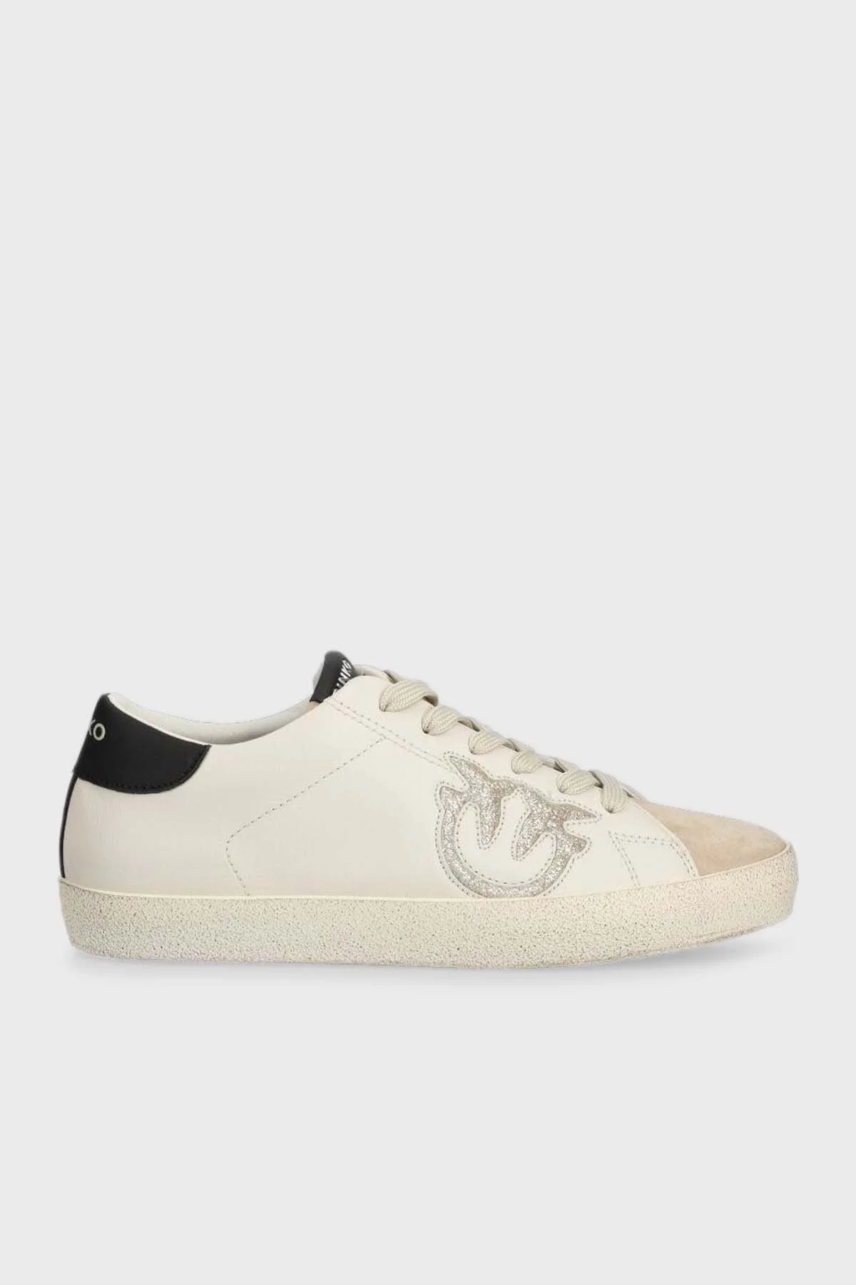 Pinko Logolu Sneaker Bayan Ayakkabı 101631 A18A H6F BEJ-SİYAH - 1