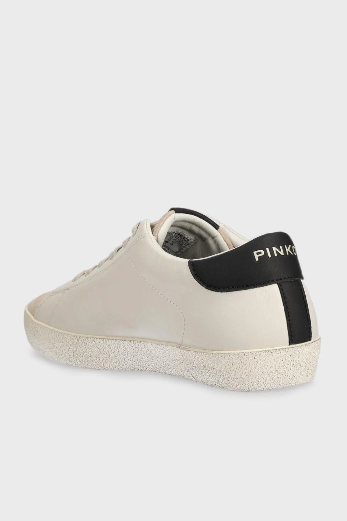 Pinko Logolu Sneaker Bayan Ayakkabı 101631 A18A H6F BEJ-SİYAH - 3