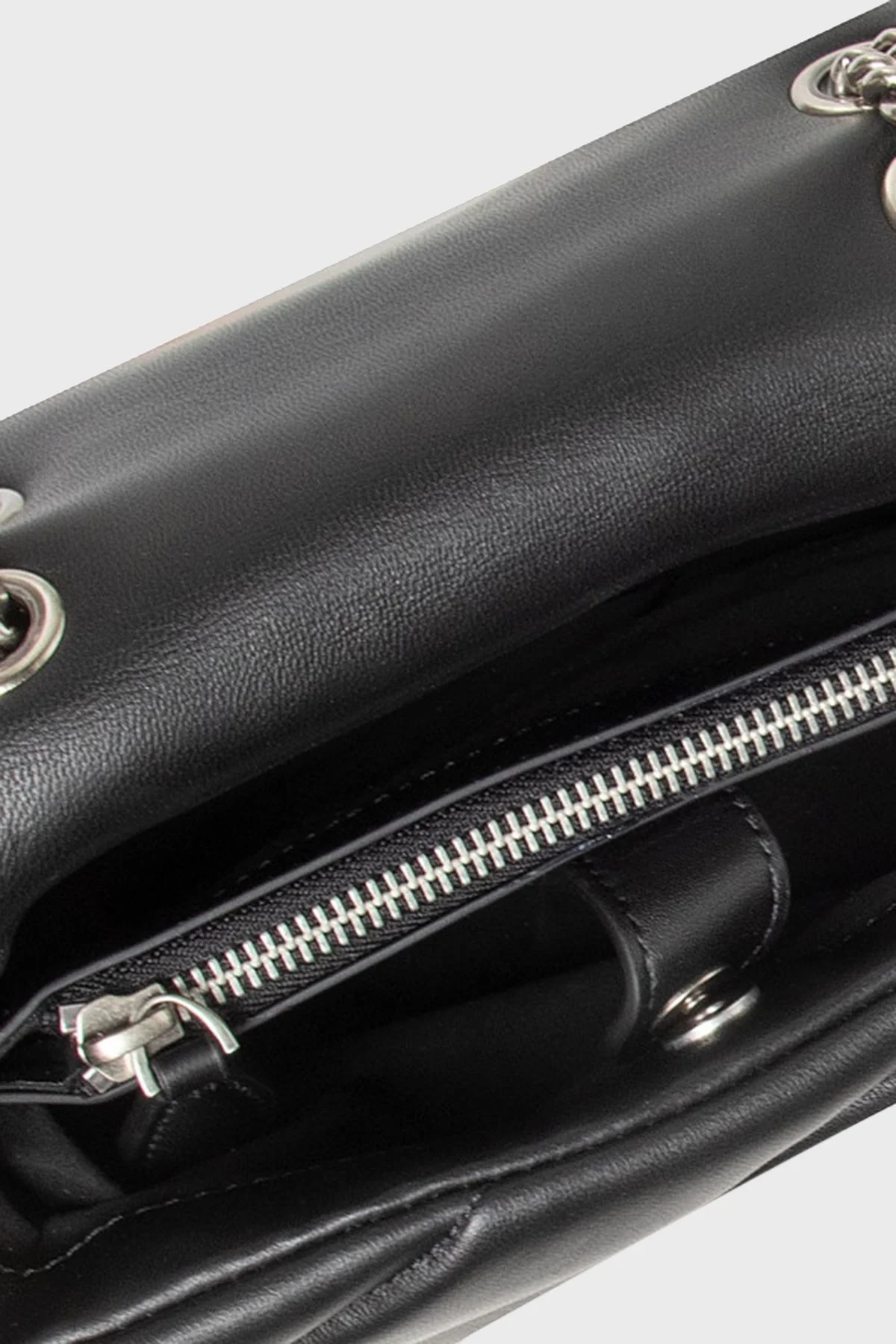 Pinko Logolu Zincir Askılı % 100 Deri Bayan Çanta 1P22JD Y7SR Z99O SİYAH - 2