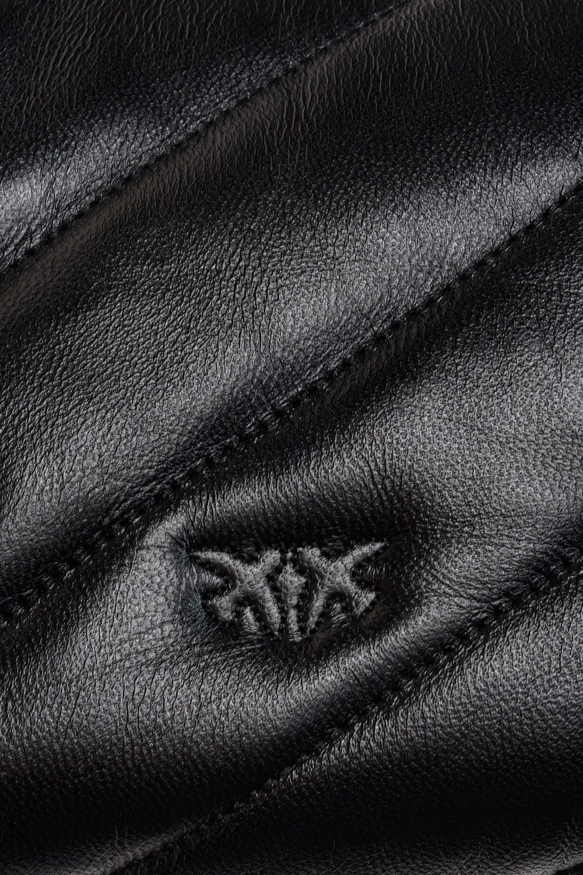 Pinko Logolu Zincir Askılı % 100 Deri Bayan Çanta 1P22U9 A03J Z99O SİYAH - 6