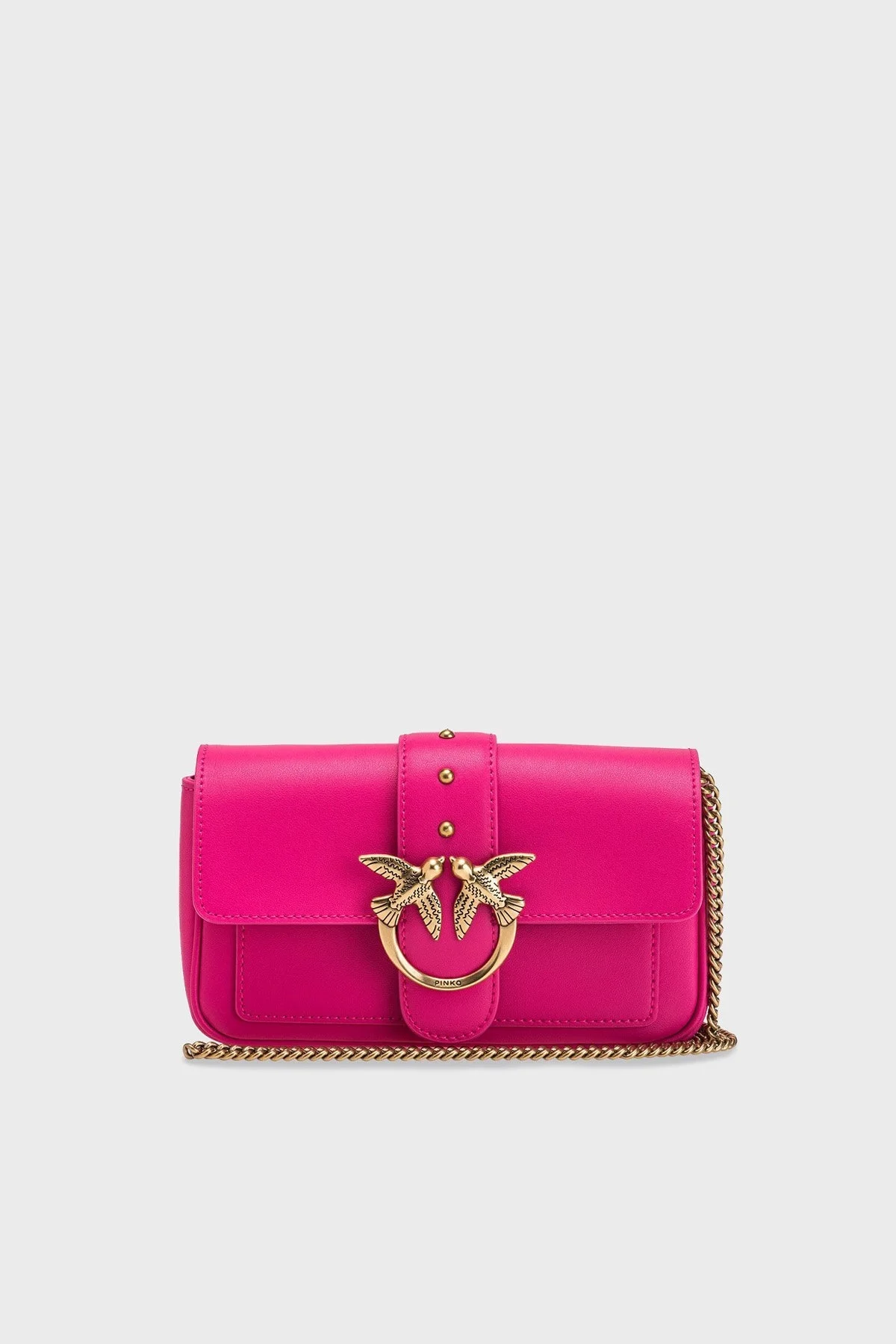 Pinko Logolu Zincir Askılı Bayan Çanta 100061 A0F1 N17Q FUŞYA - 1