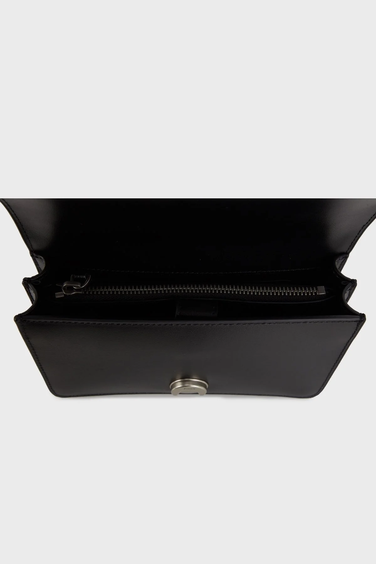 Pinko Logolu Zincir Askılı Deri Bayan Çanta 100059 A0F1 Z99Q SİYAH - 2