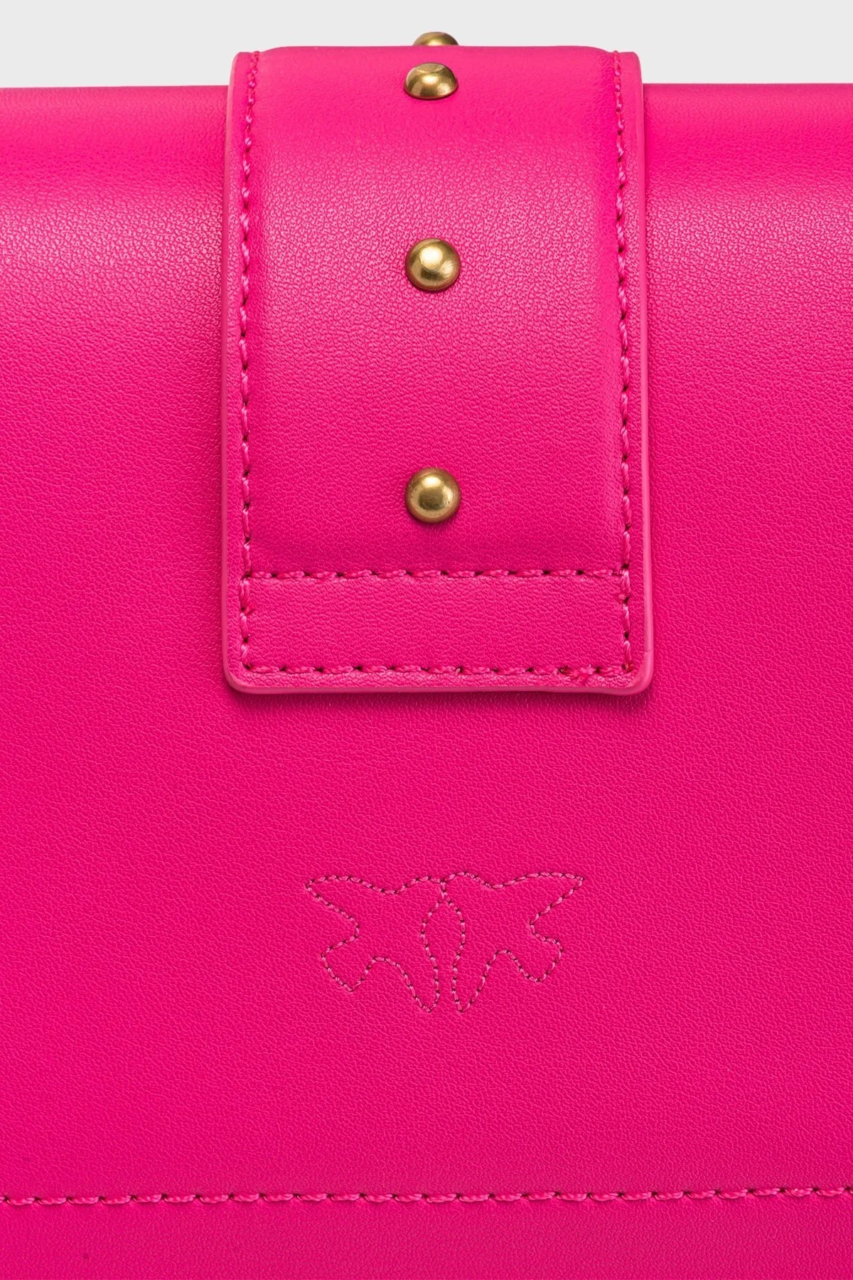 Pinko Logolu Zincir Askılı Deri Bayan Çanta 100059 A0GY N17Q FUŞYA - 6