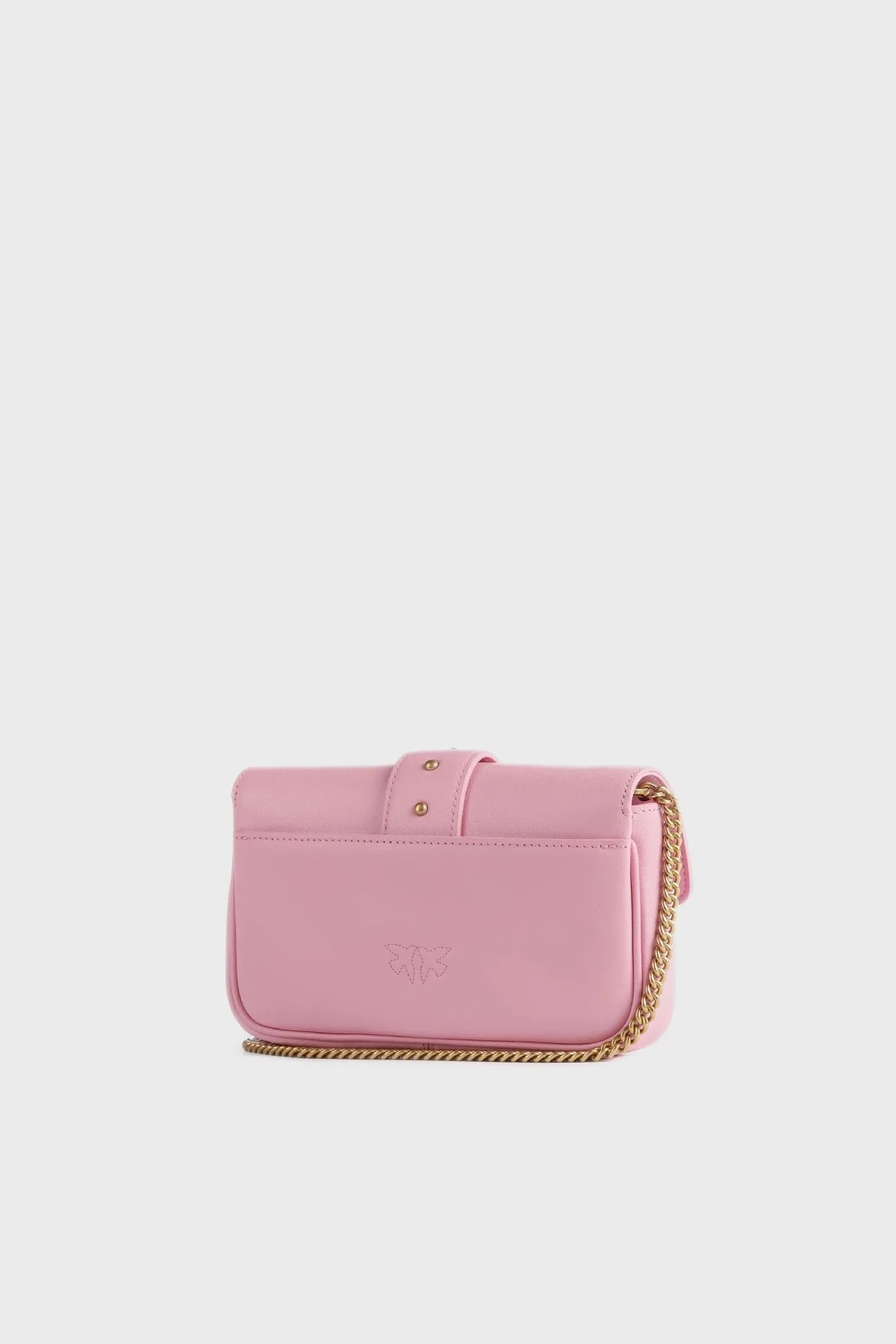 Pinko Logolu Zincir Askılı Hakiki Deri Bayan Çanta 100061 A0F1 P31Q PEMBE - 2