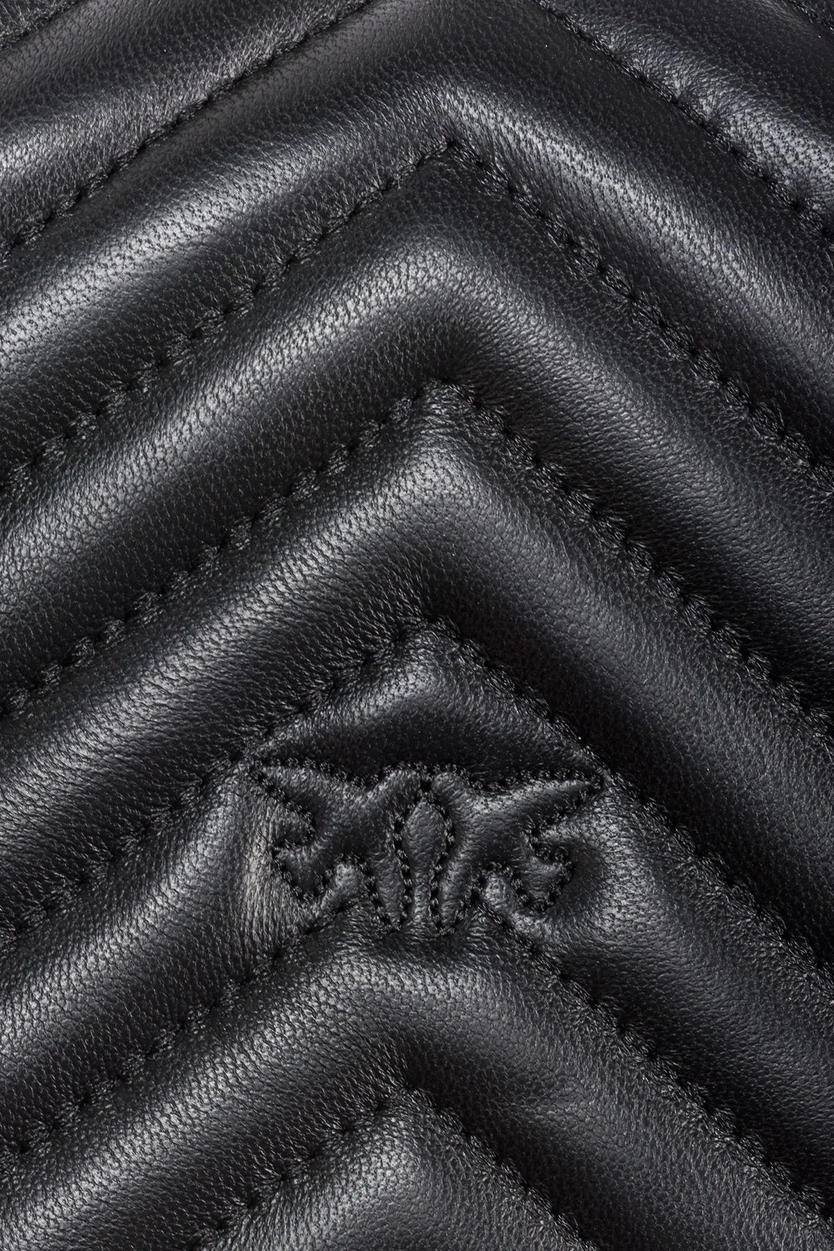 Pinko Logolu Zincir Askılı Hakiki Deri Bayan Çanta 100068 A0GK Z99Q SİYAH - 6