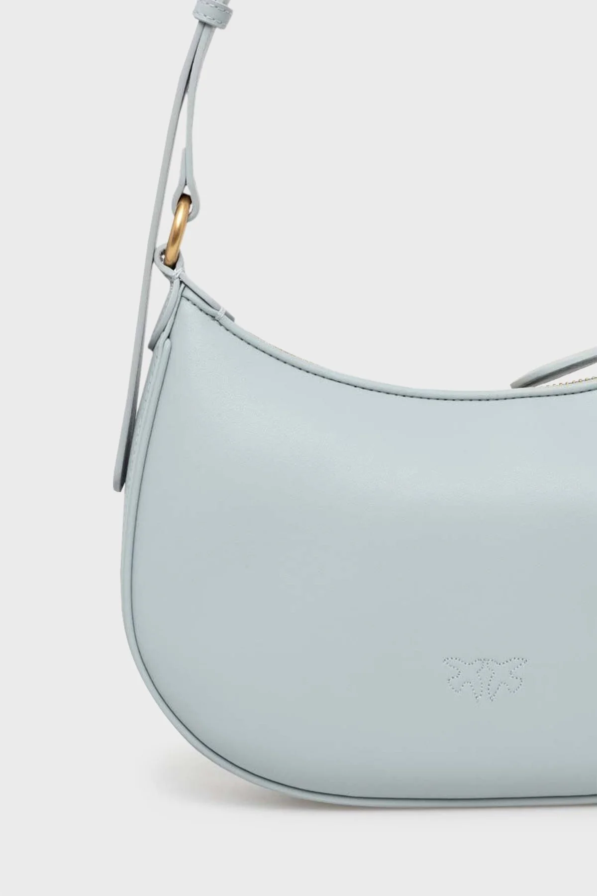 Pinko Omuz Askılı Hakiki Deri Bayan Çanta 102790 A0F1 E68Q AÇIK MAVİ - 5
