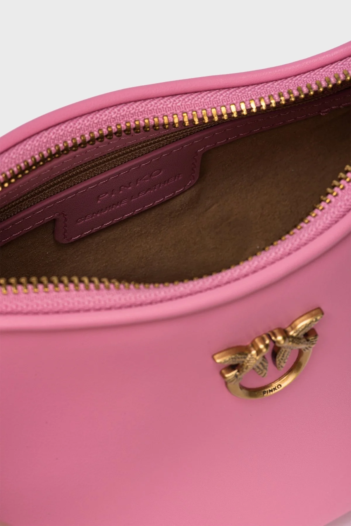 Pinko Omuz Askılı Hakiki Deri Bayan Çanta 102790 A0F1 P31Q PEMBE - 4