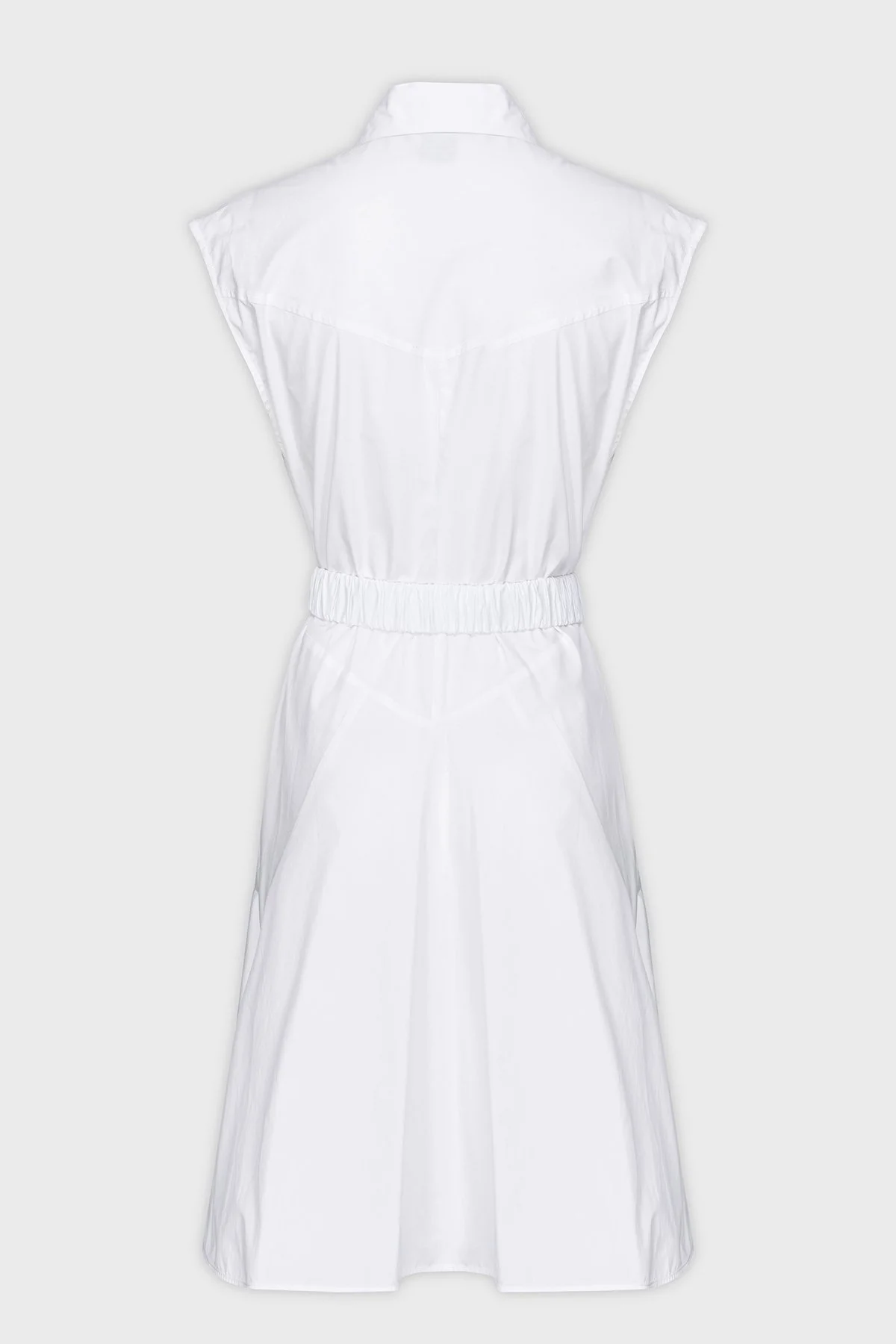 Pinko Pamuklu Kemerli Regular Fit Gömlek Yaka Kadın Elbise 103111 A1P4 Z04 BEYAZ - 6
