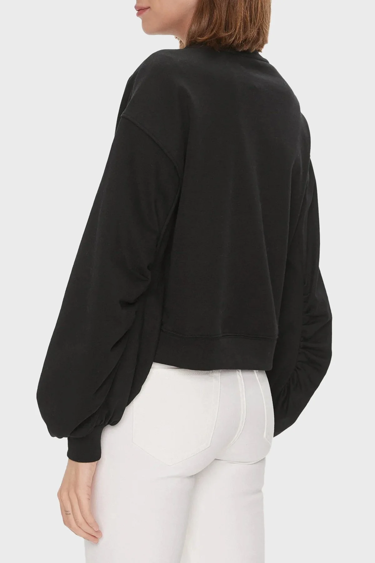 Pinko Pamuklu Regular Fit Bisiklet Yaka Bayan Sweat 102827A1R8Z99 SİYAH - 3