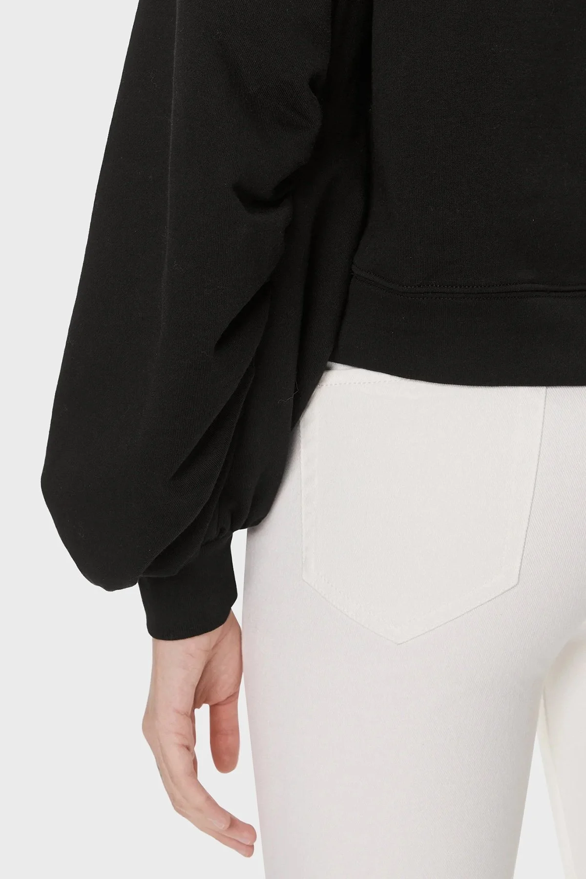 Pinko Pamuklu Regular Fit Bisiklet Yaka Bayan Sweat 102827A1R8Z99 SİYAH - 5