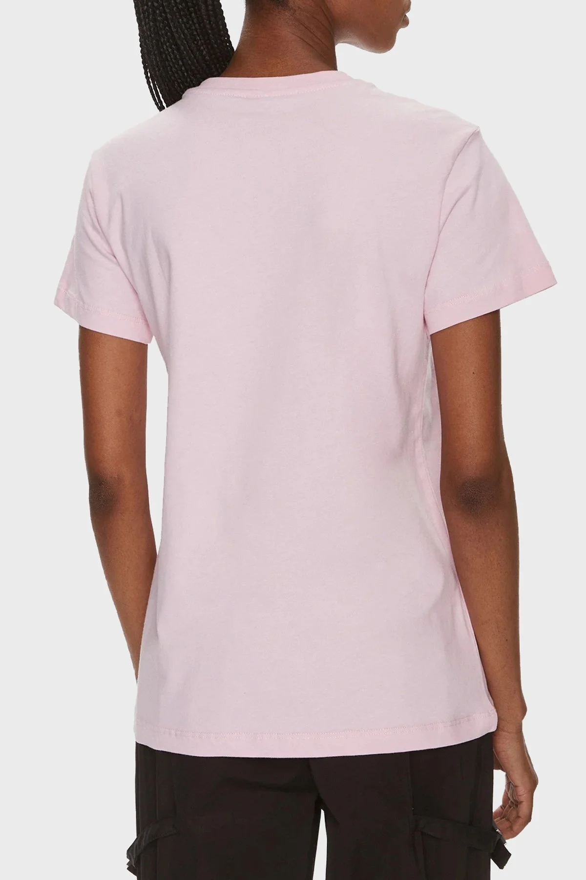 Pinko Pamuklu Regular Fit Bisiklet Yaka Bayan T Shirt 100789A1P8N78 PEMBE - 8