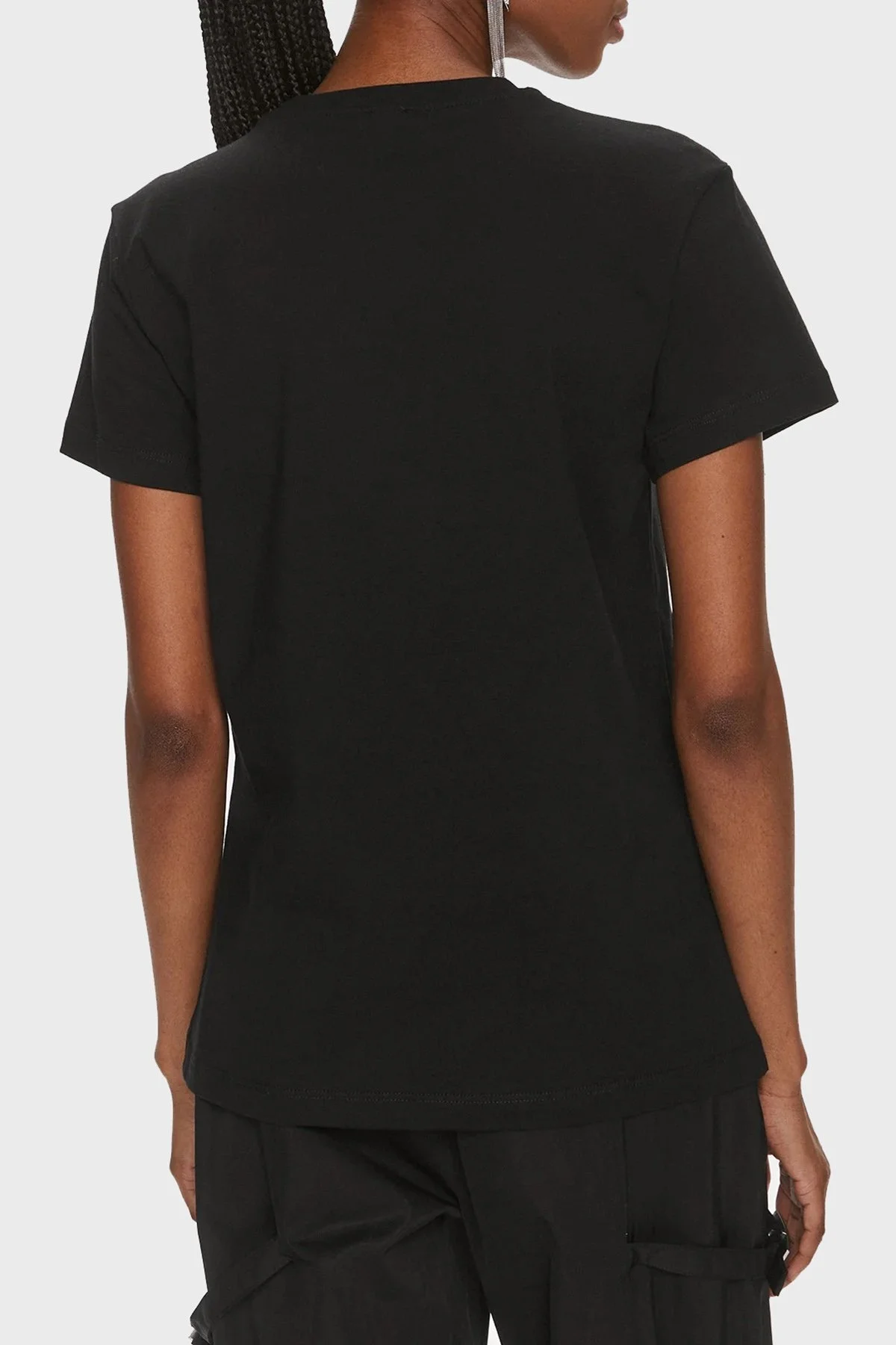 Pinko Pamuklu Regular Fit Bisiklet Yaka Bayan T Shirt 100789A1P8Z99 SİYAH - 2