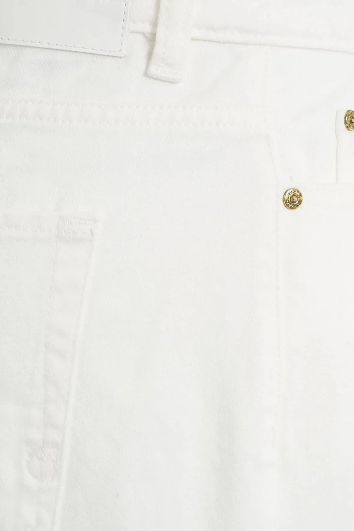 Pinko Pamuklu Relaxed Fit Geniş Paça Bayan Pantolon 102948A1MNZ14 BEYAZ - 6