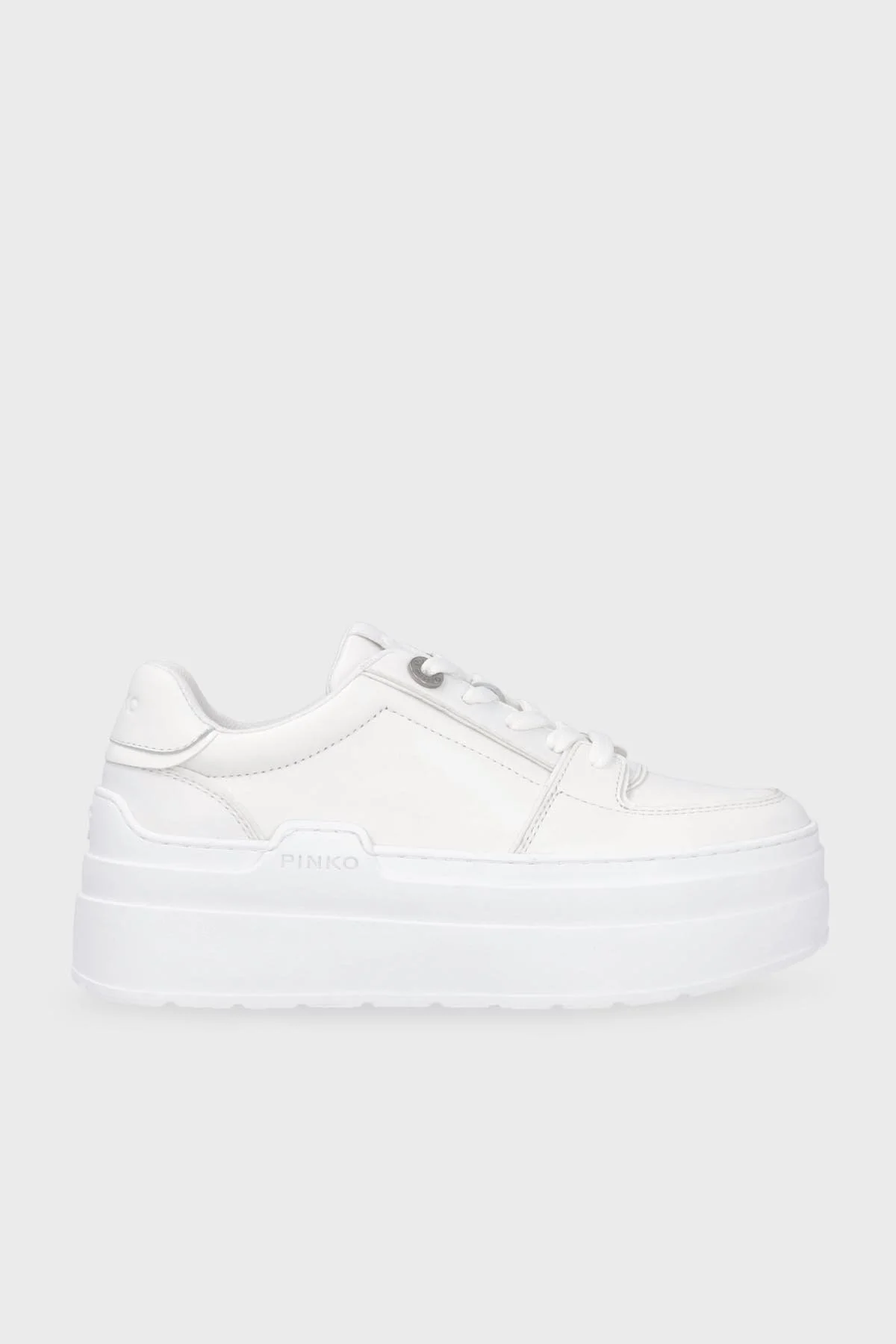 Pinko Platform Deri Sneaker Bayan Ayakkabı SS0007 P017 Z1B BEYAZ - 1