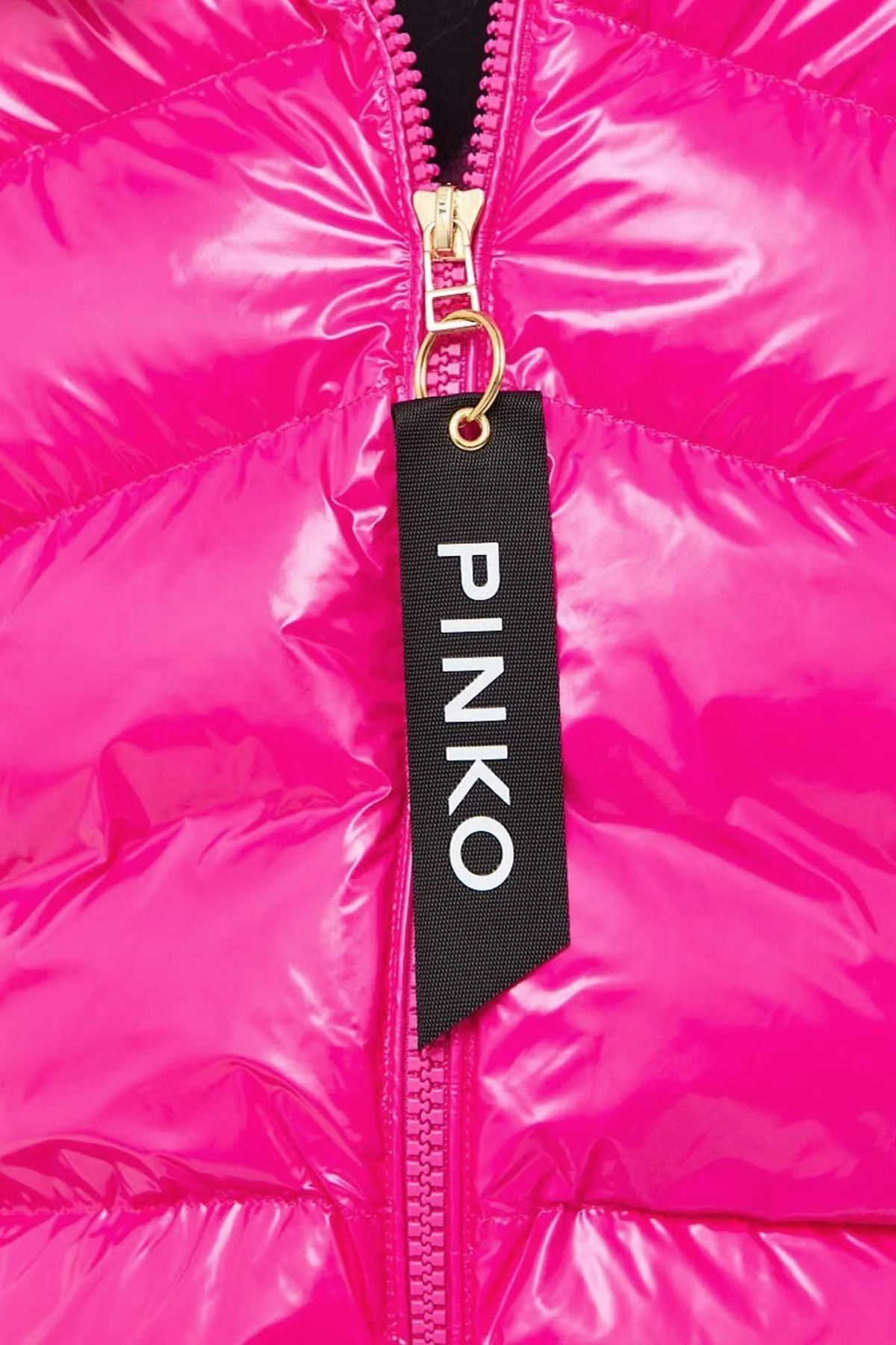 Pinko Regular Fit Dik Yaka Şişme Bayan Mont 101598 A11K N17 PEMBE - 6
