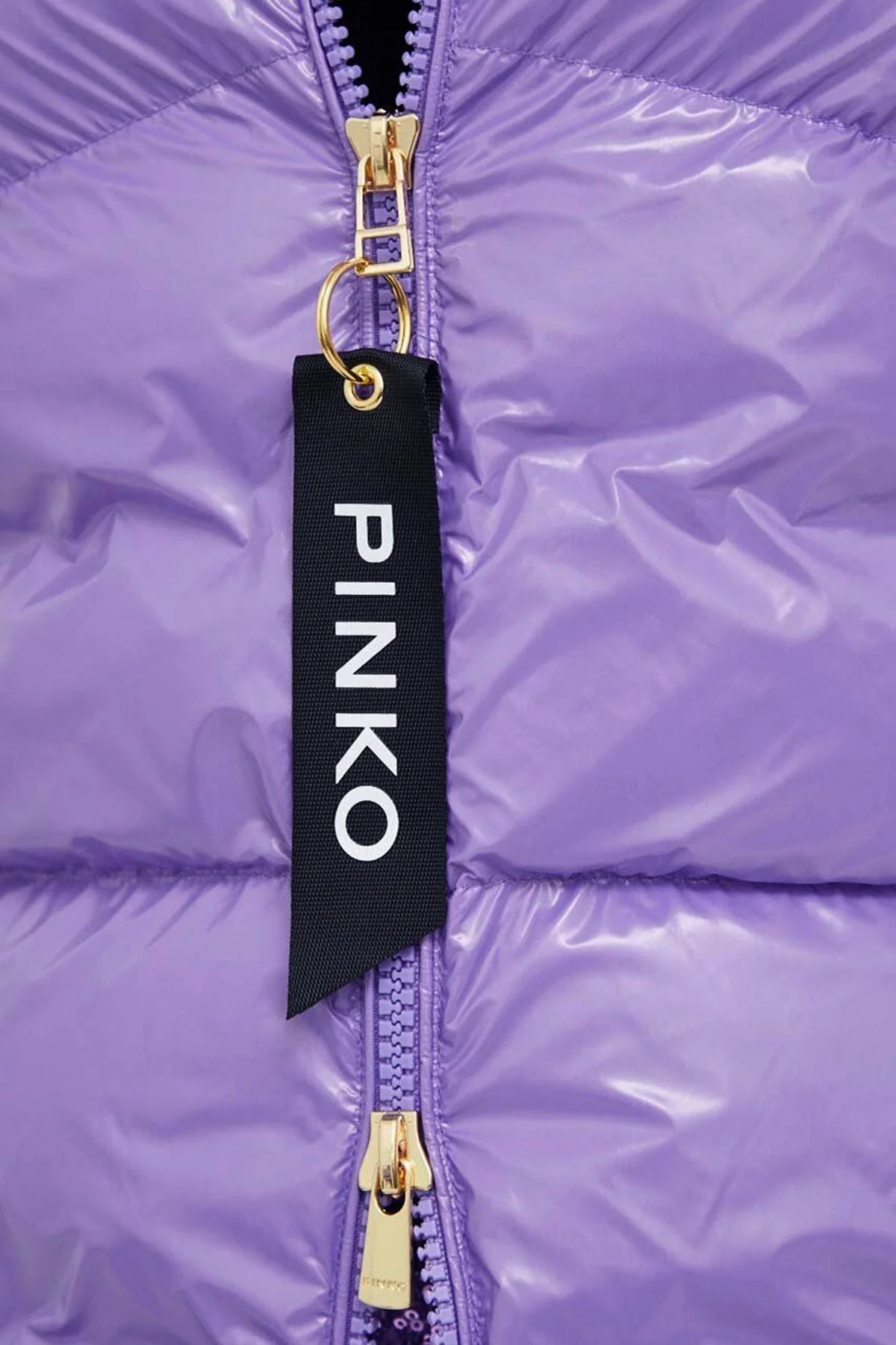 Pinko Regular Fit Dik Yaka Şişme Bayan Mont 101598 A11K Y68 MOR - 5