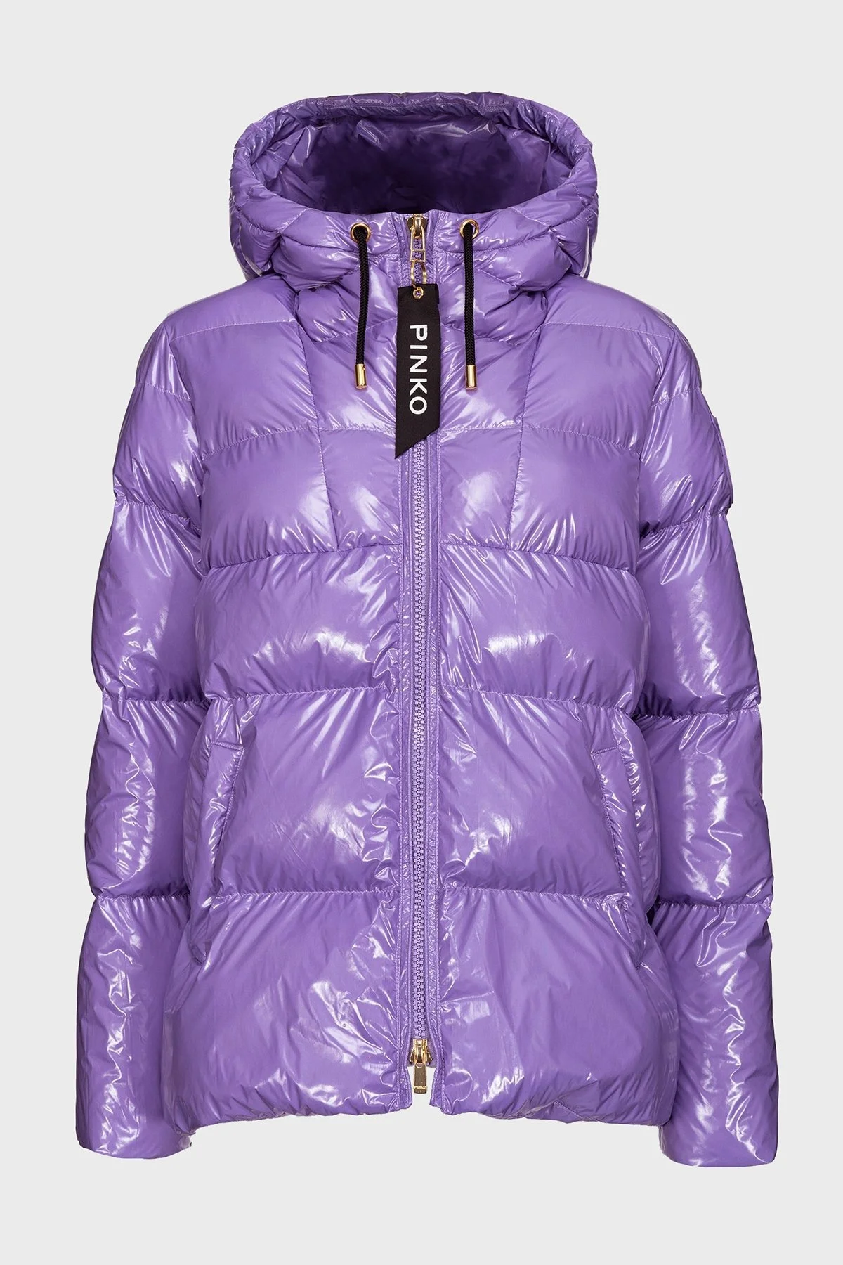 Pinko Regular Fit Kapüşonlu Şişme Bayan Mont 101597 A11K Y68 MOR - 5