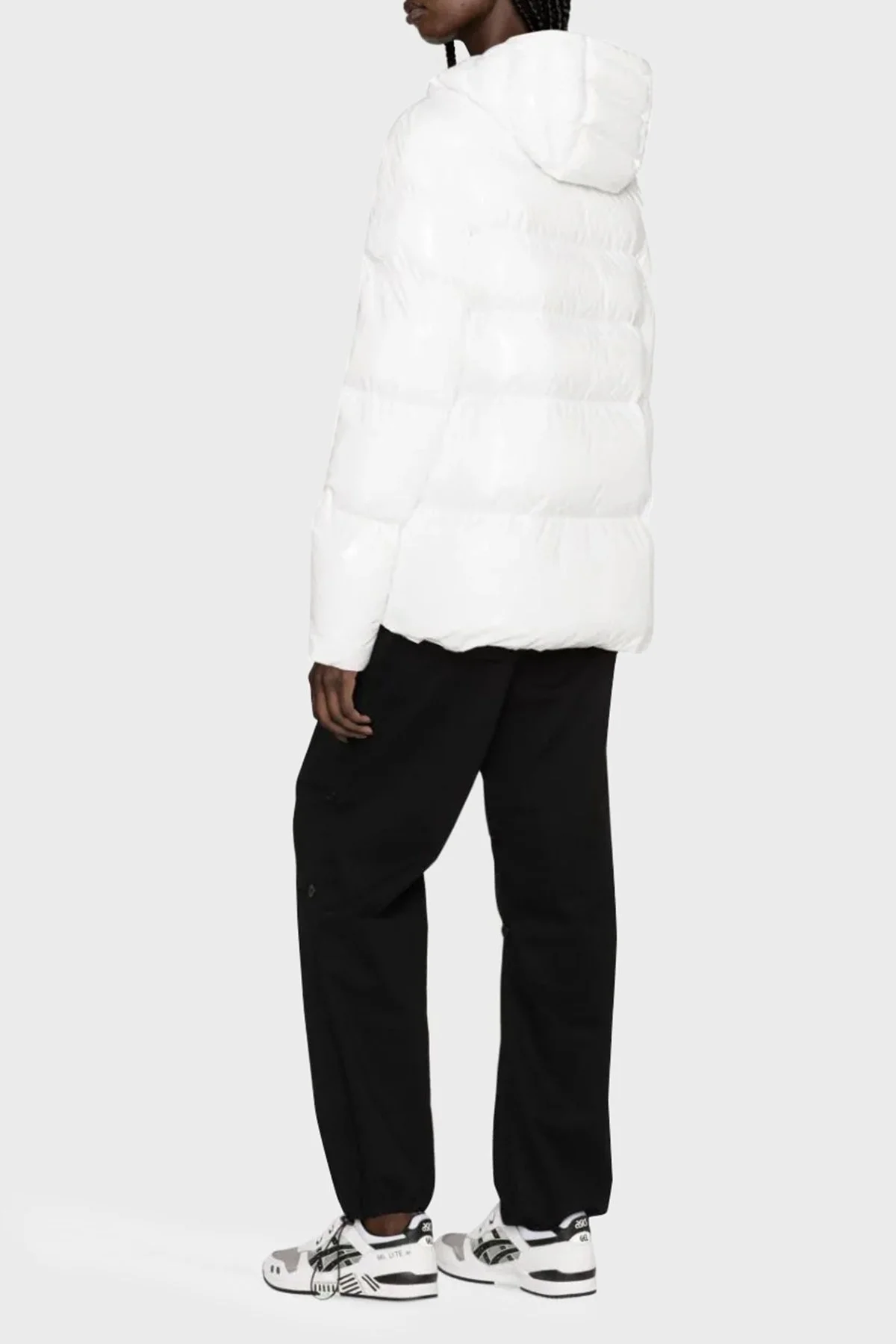 Pinko Regular Fit Kapüşonlu Şişme Bayan Mont 101597 A11K Z05 BEYAZ - 2