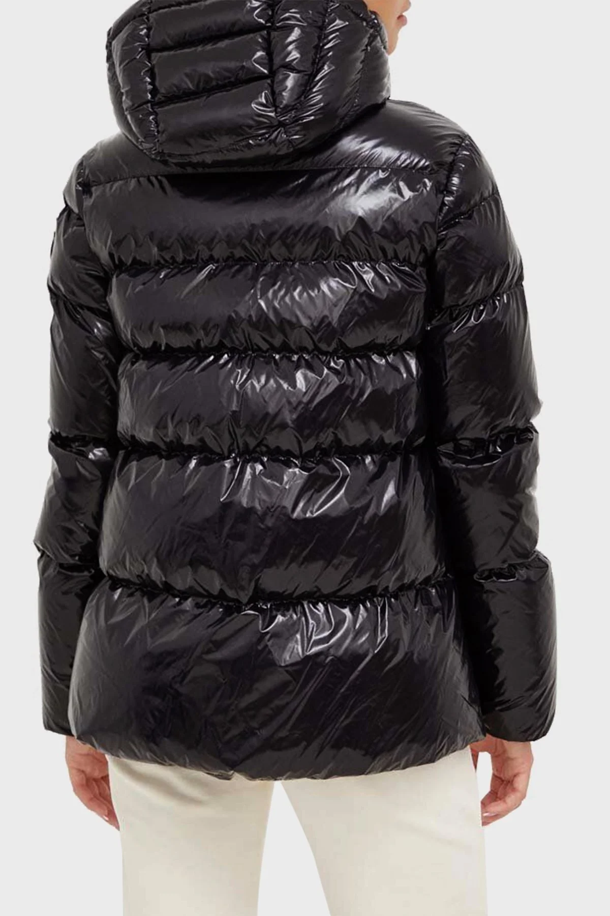 Pinko Regular Fit Kapüşonlu Şişme Bayan Mont 101597 A11K Z99 SİYAH - 2