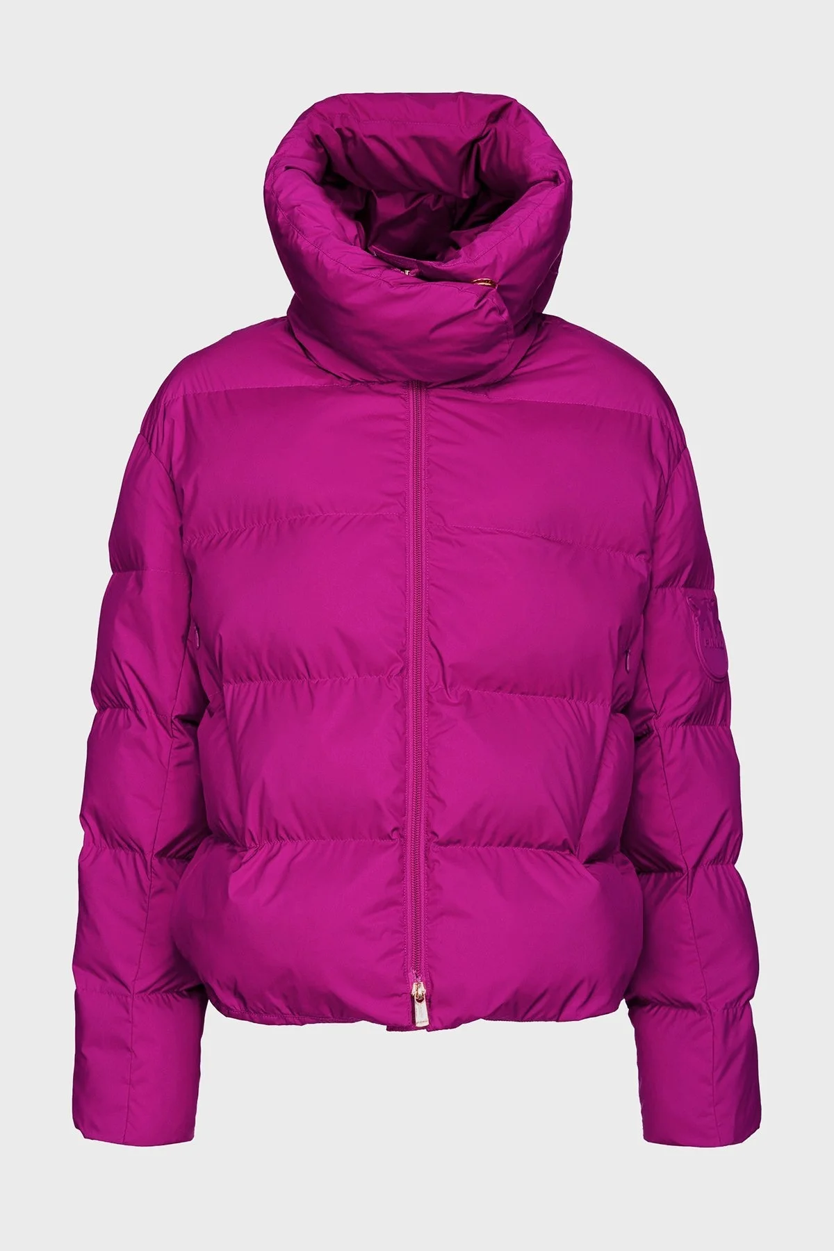 Pinko Regular Fit Kapüşonlu Şişme Bayan Mont 101602 A11N VIB FUŞYA - 5