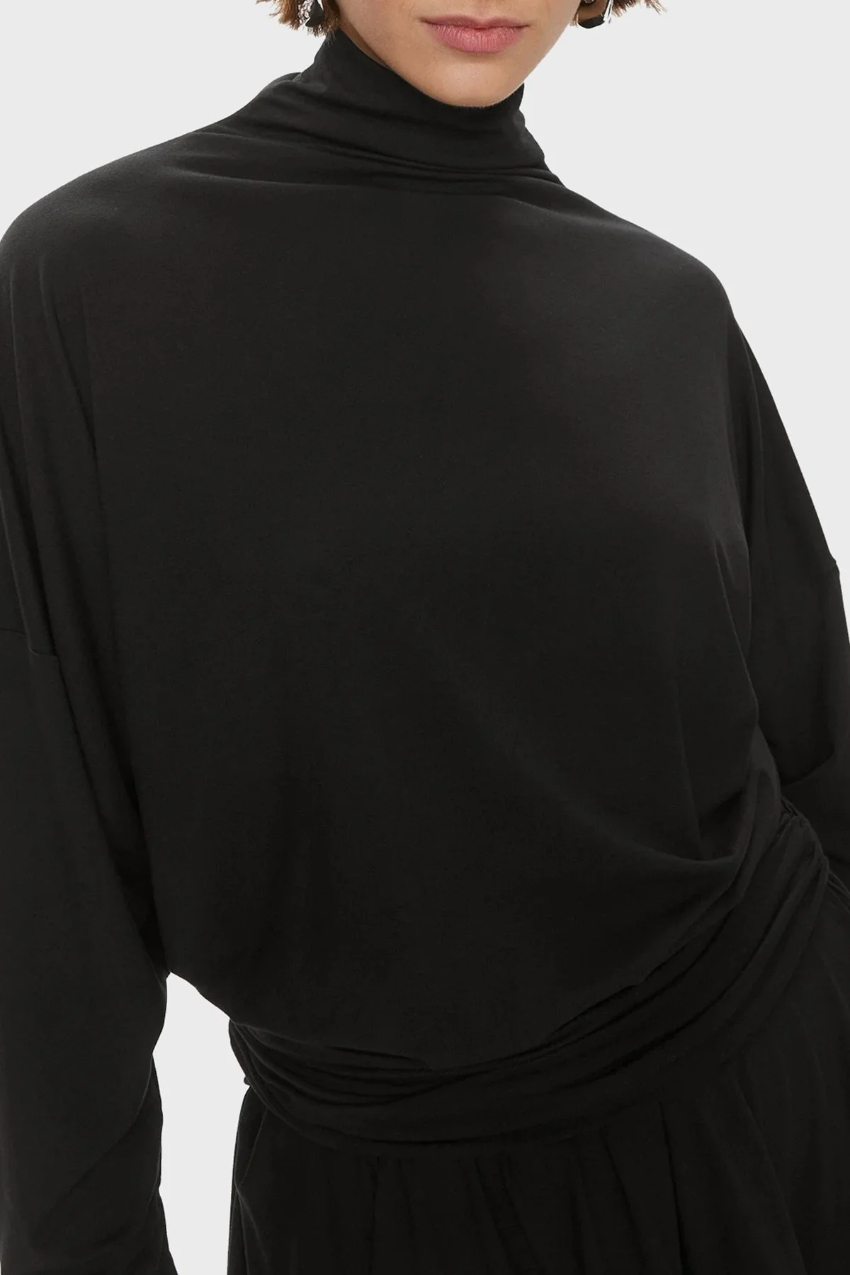 Pinko Regular Fit Yarım Balıkçı Yaka Mini Bayan Elbise 102193 A1DE Z99 SİYAH - 4