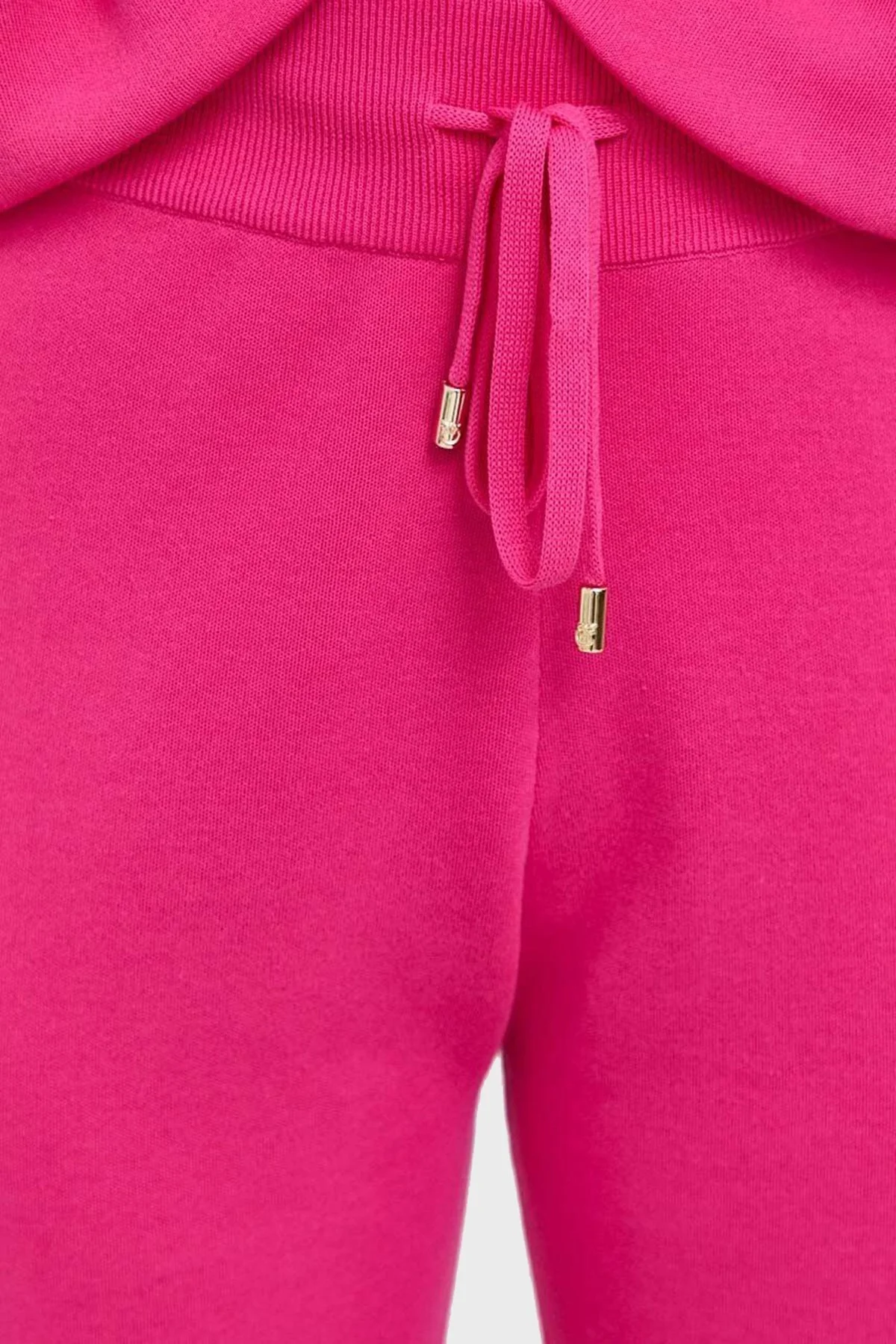 Pinko Regular Fit Yumuşak Dokulu Jogger Triko Bayan Pantolon 101567 A115 N17 PEMBE - 8