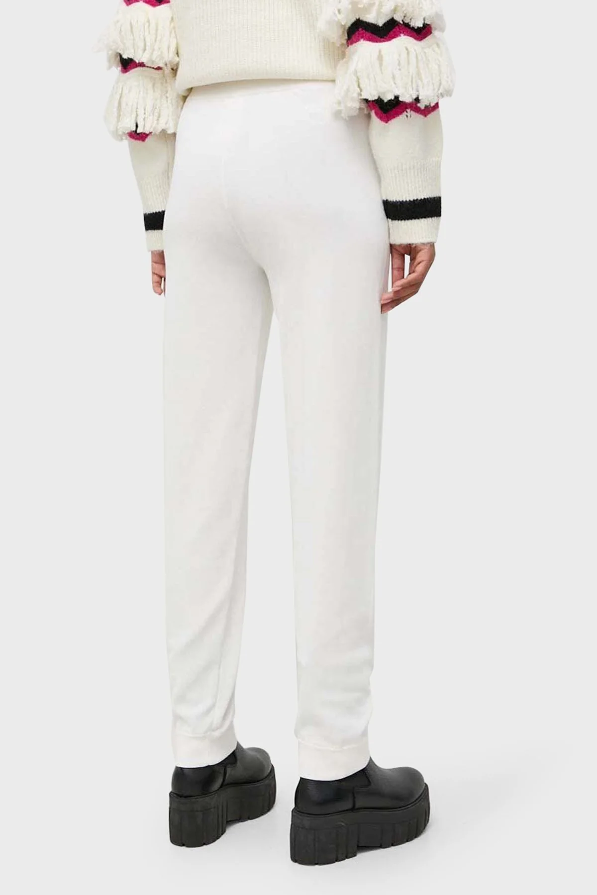 Pinko Regular Fit Yumuşak Dokulu Jogger Triko Bayan Pantolon 101567 A115 Z04 BEYAZ - 10
