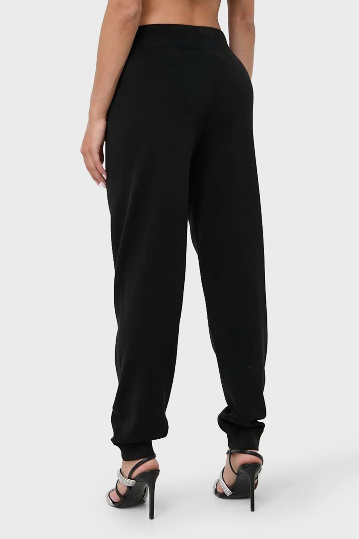 Pinko Regular Fit Yumuşak Dokulu Jogger Triko Bayan Pantolon 101567 A115 Z99 SİYAH - 3