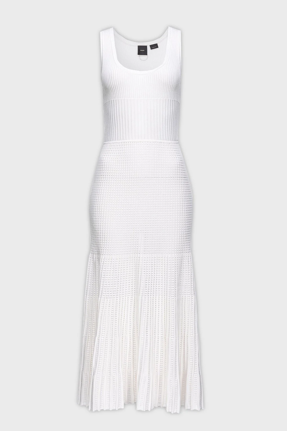 Pinko Slim Fit Yuvarlak Yaka Askılı Midi Kadın Elbise 102957A1N9Z04 BEYAZ - 5