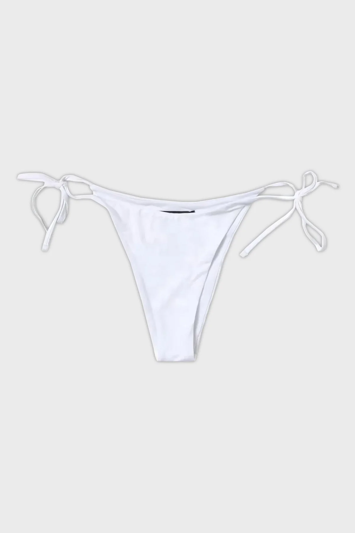 Pinko Yanlardan Bağlamalı Streç Jarse Kadın Bikini Altı 101268 A1PM Z04 BEYAZ - 1