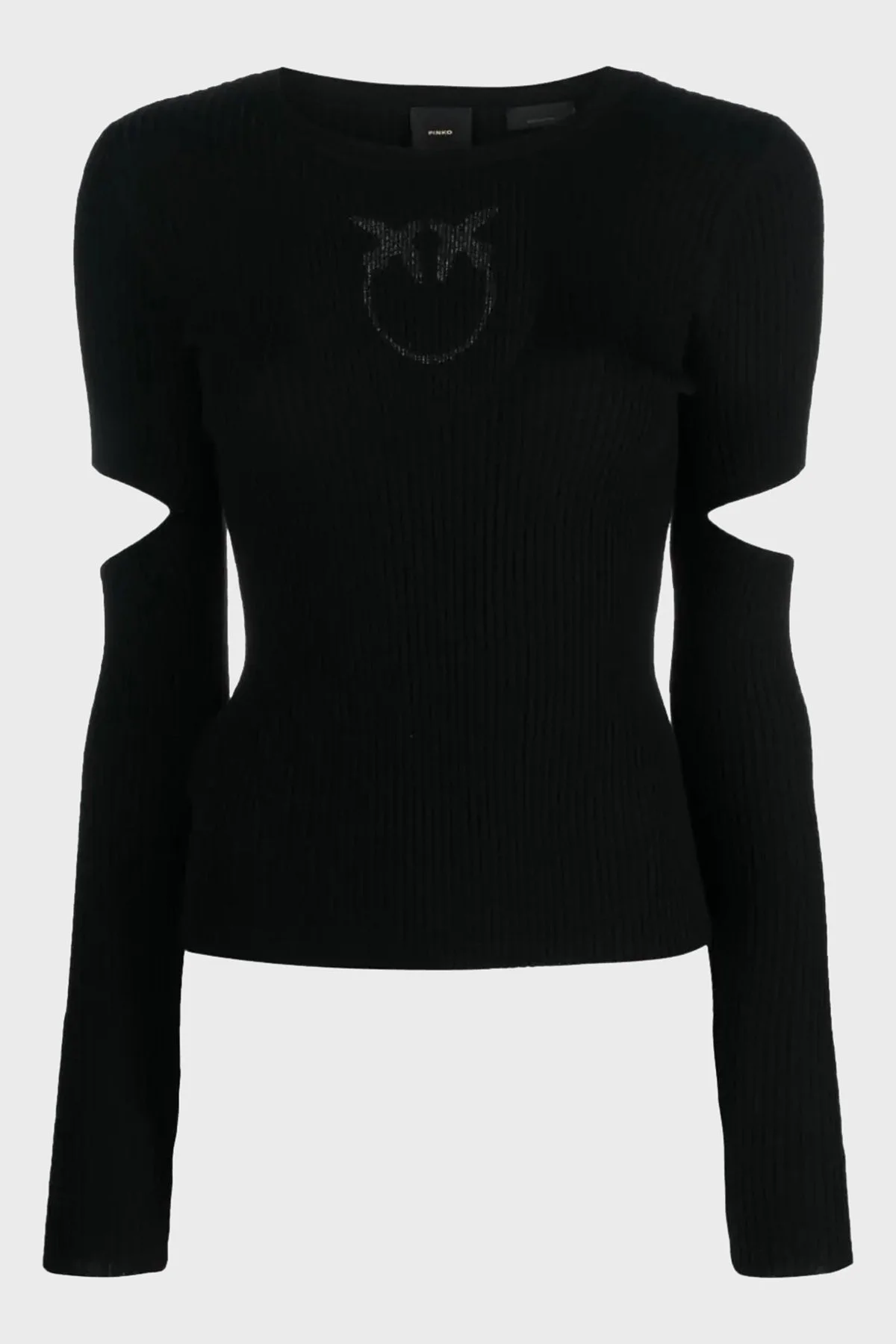 Pinko Yünlü Regular Fit Pencere-Cut Out Detaylı Triko Bayan Bluz 102019 A18M Z99 SİYAH - 5
