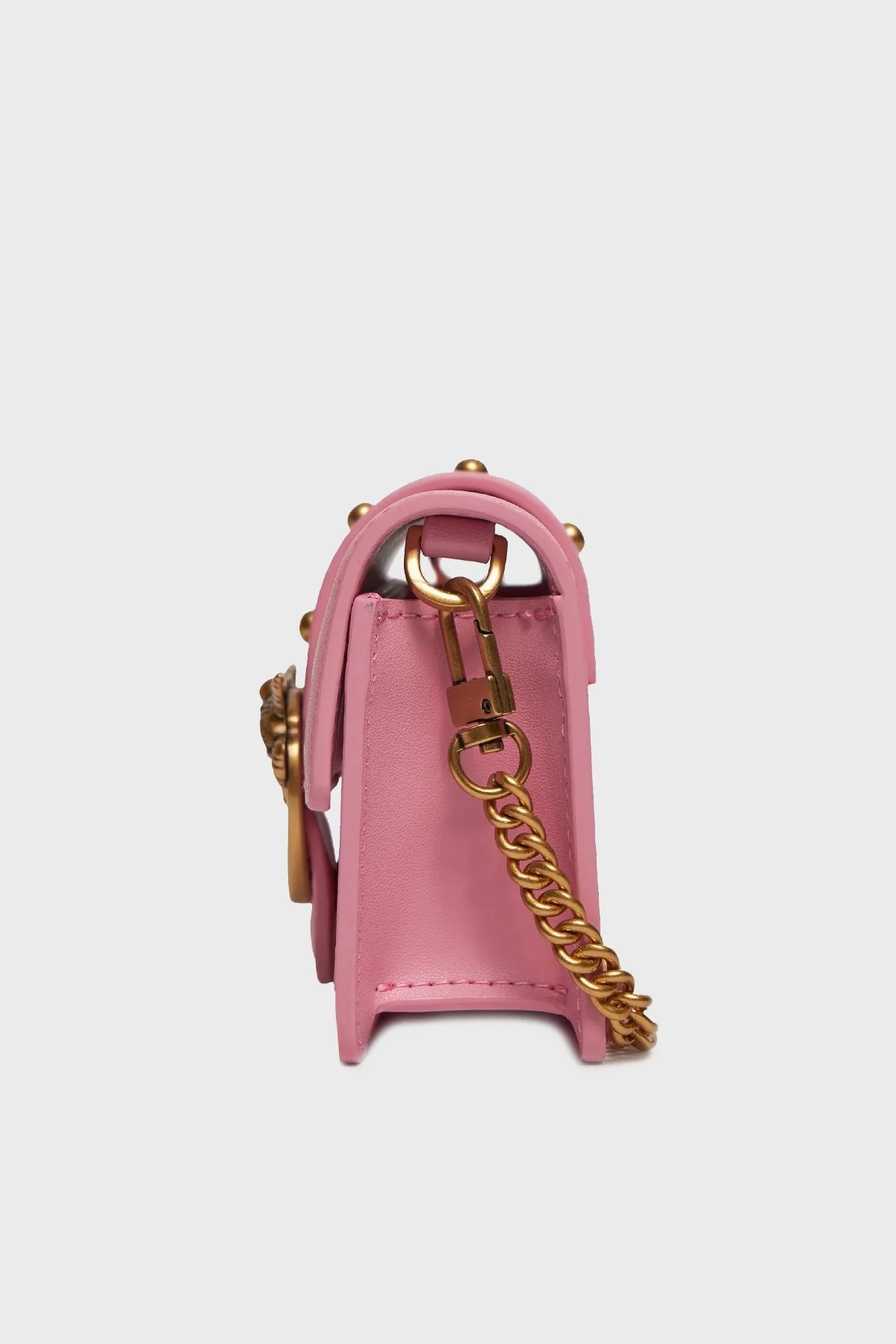 Pinko Zincir Askılı Hakiki Deri Mini Bayan Çanta 100064 A0F1 P31Q PEMBE - 4