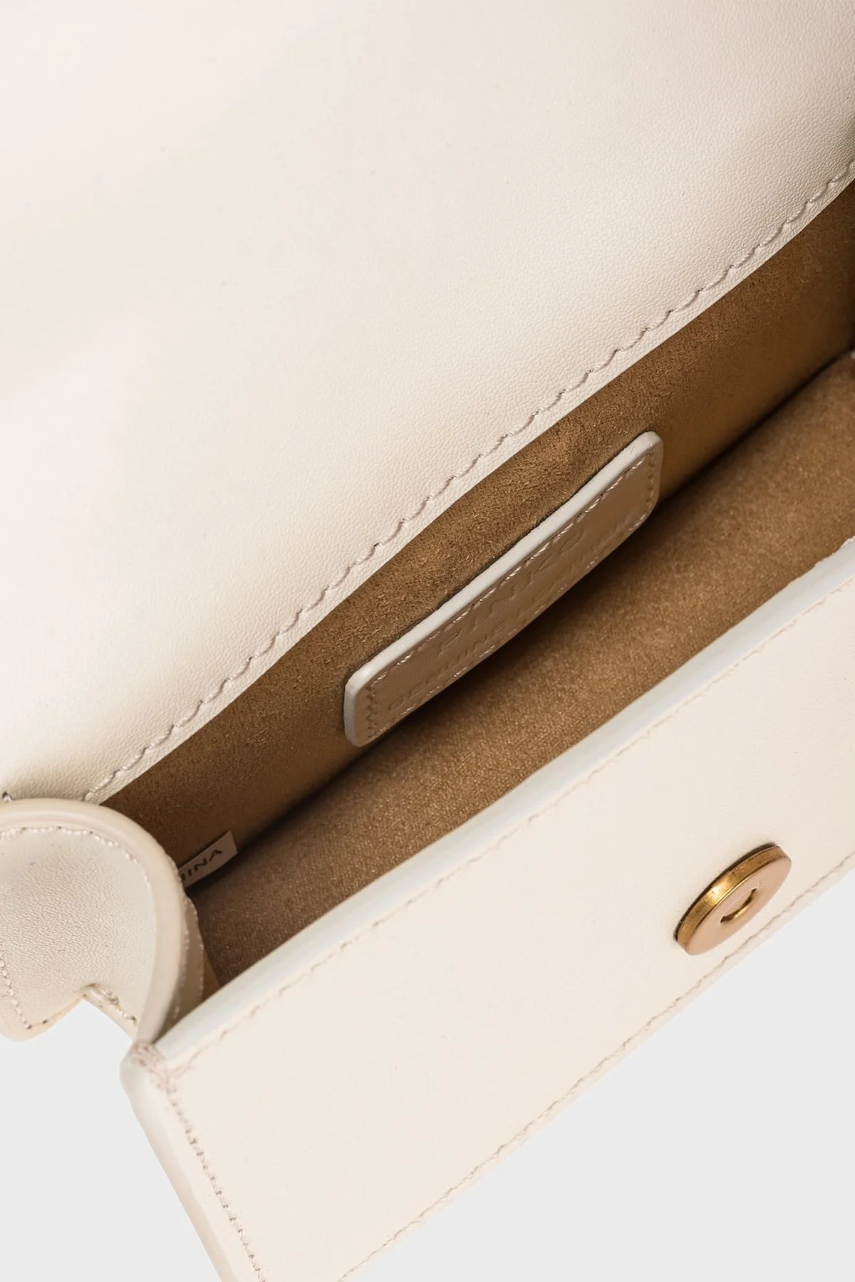 Pinko Zincir Askılı Hakiki Deri Mini Bayan Çanta 100064 A0F1 Z14Q BEYAZ - 4