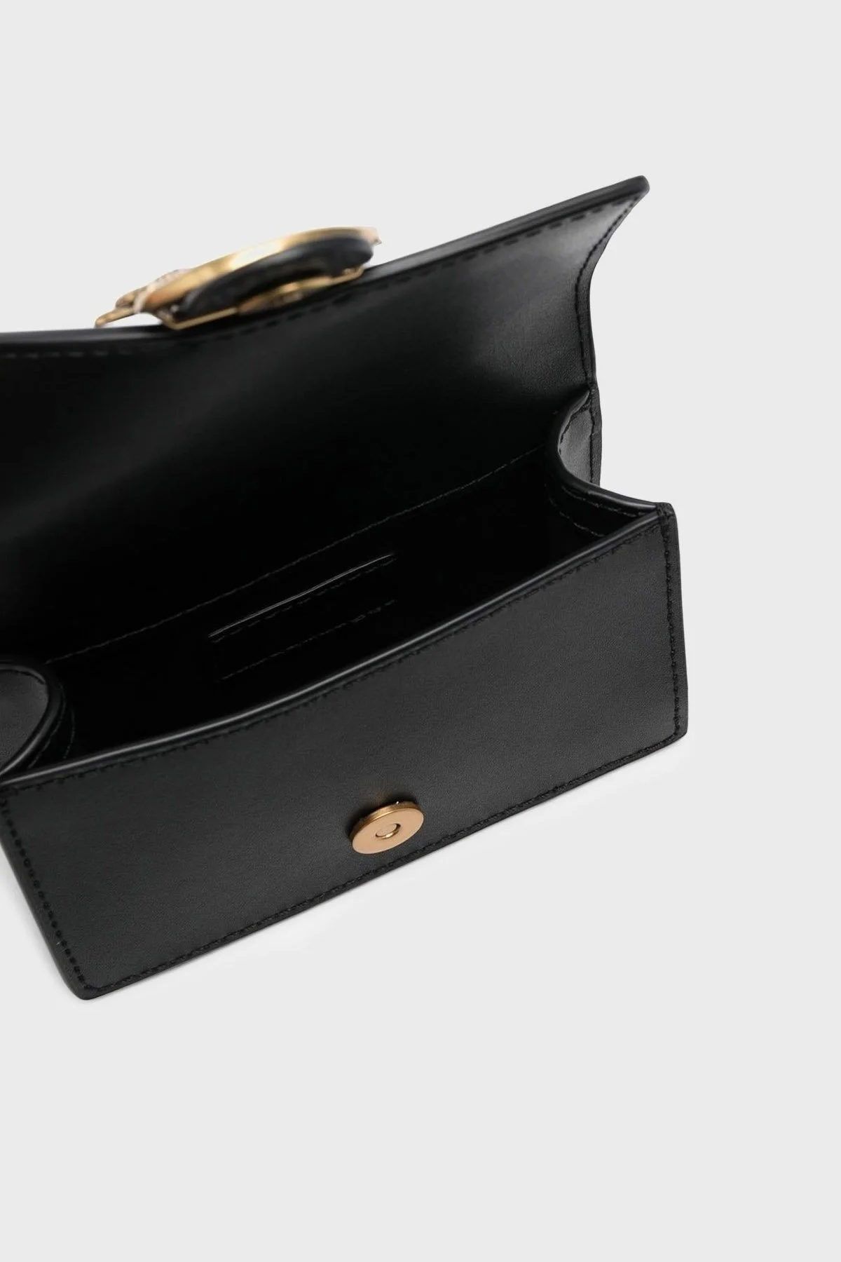 Pinko Zincir Askılı Hakiki Deri Mini Bayan Çanta 100064 A0F1 Z99Q SİYAH - 5