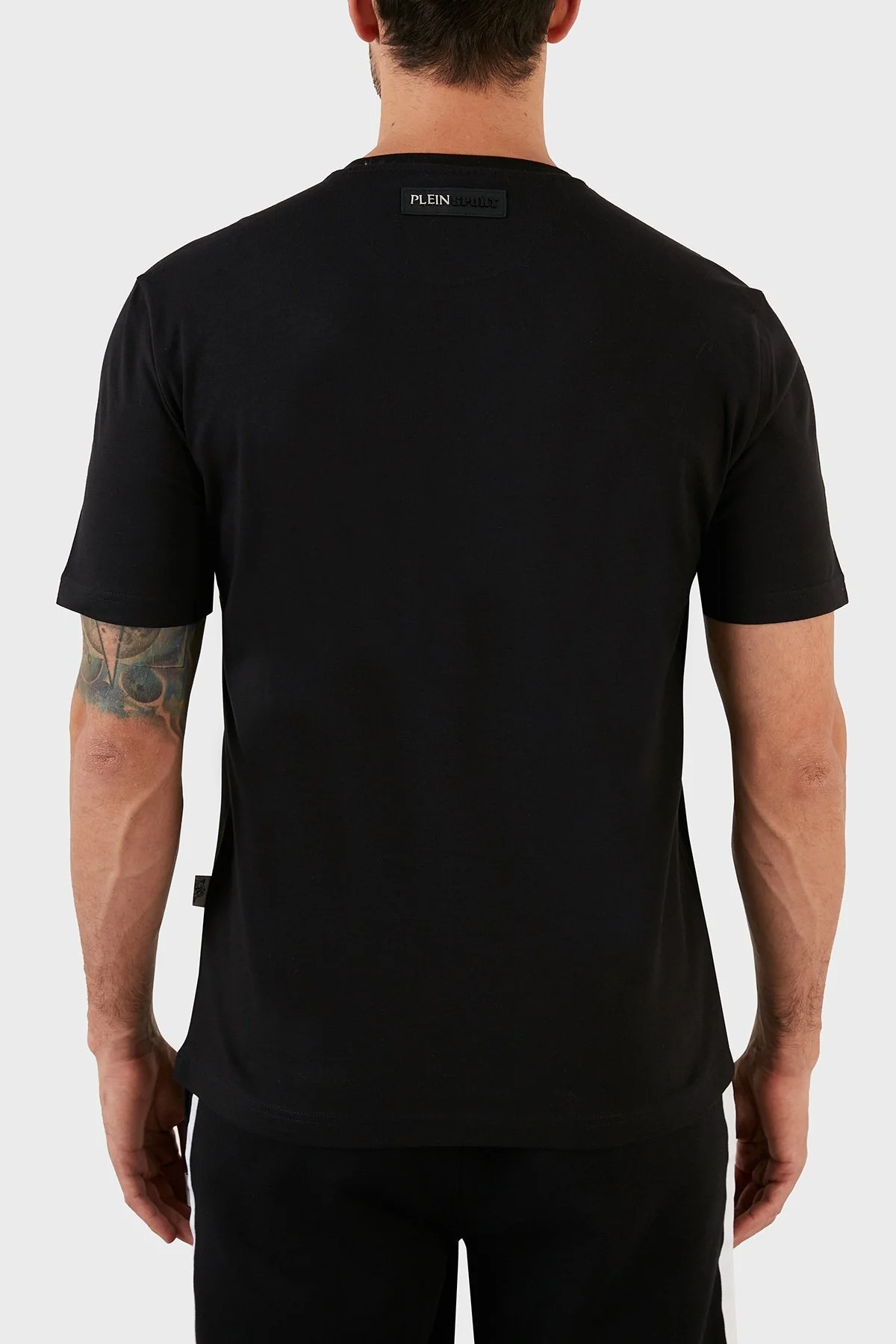 Plein Sport % 100 Pamuk Regular Fit Bisiklet Yaka Erkek T Shirt TIPS112398 SİYAH - 2