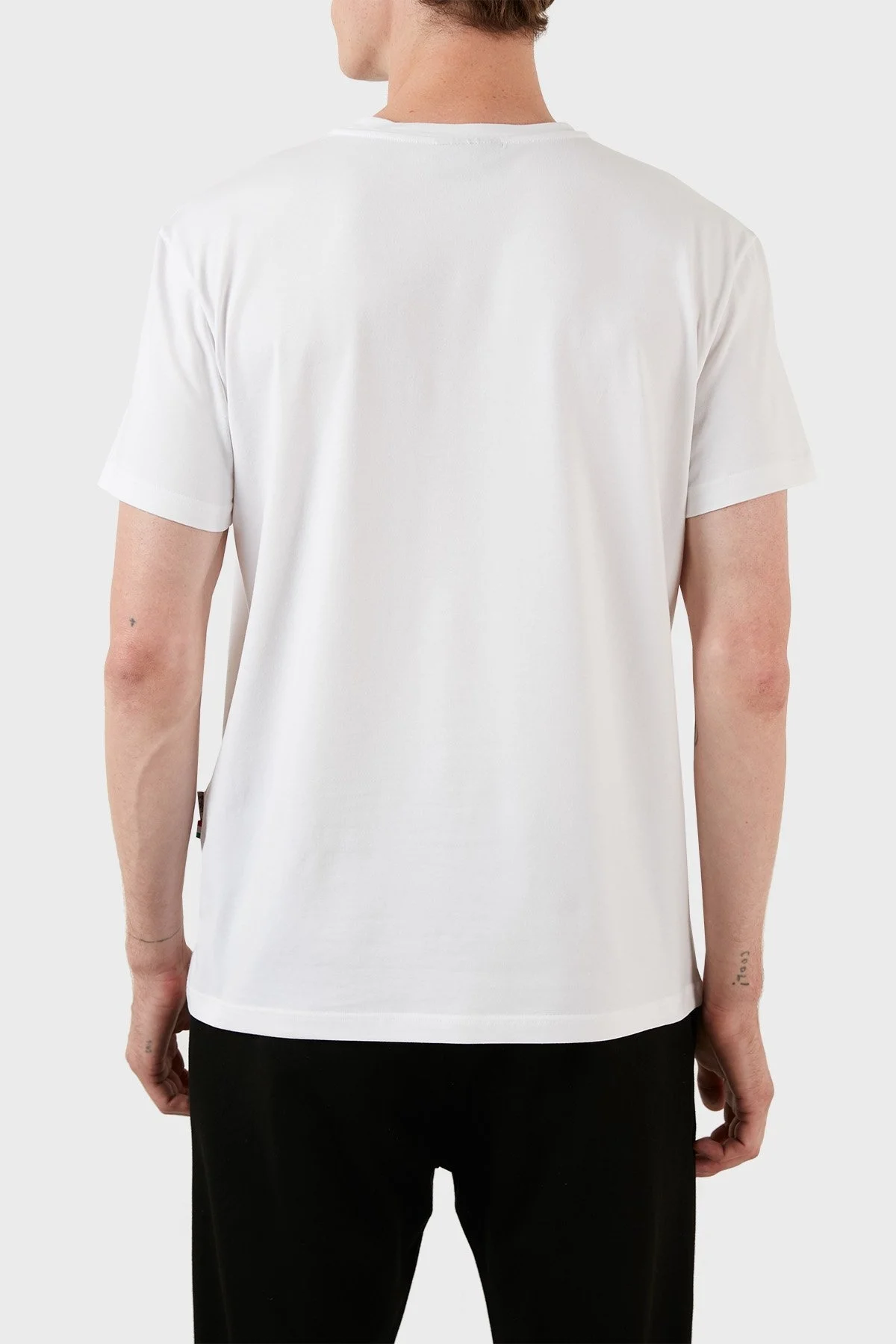 Plein Sport Baskılı Pamuklu Bisiklet Yaka Slim Fit Erkek T Shirt TIPS108TN01 BEYAZ - 2