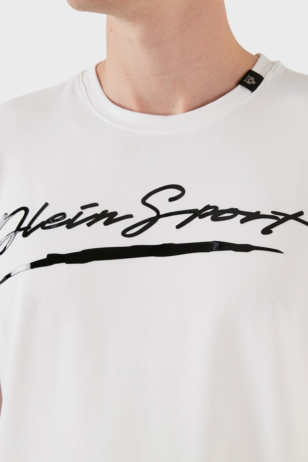 Plein Sport Baskılı Pamuklu Bisiklet Yaka Slim Fit Erkek T Shirt TIPS108TN01 BEYAZ - 4