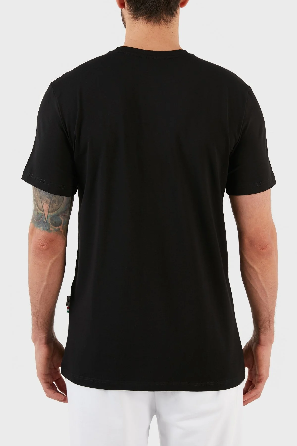 Plein Sport Logolu Bisiklet Yaka Pamuklu Erkek T Shirt TIPS108TN99 SİYAH - 2