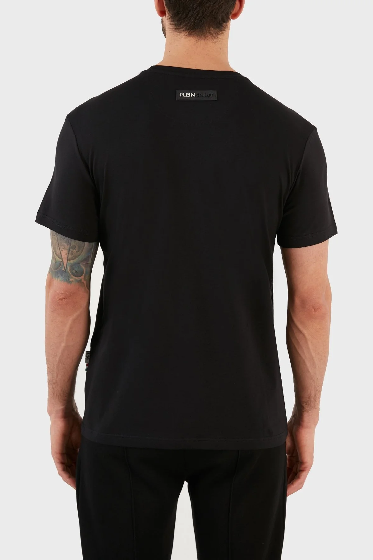 Plein Sport Logolu Bisiklet Yaka Pamuklu Erkek T Shirt TIPS112IT99 SİYAH - 2