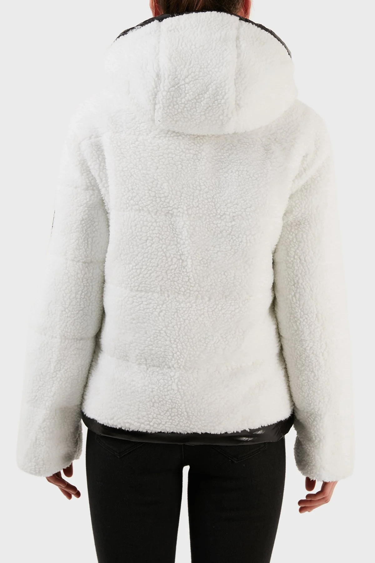 Plein Sport Logolu Çift Taraflı Kapüşonlu Bayan Mont DPPS20499 SİYAH - 7