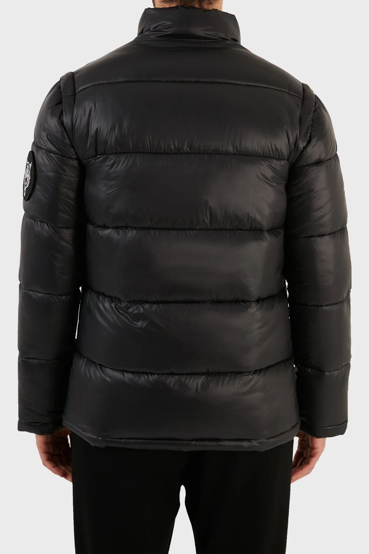 Plein Sport Logolu Çıkarılabilir Kol Detaylı Yalıtımlı Dik Yaka Erkek Mont UPPS10799 SİYAH - 7