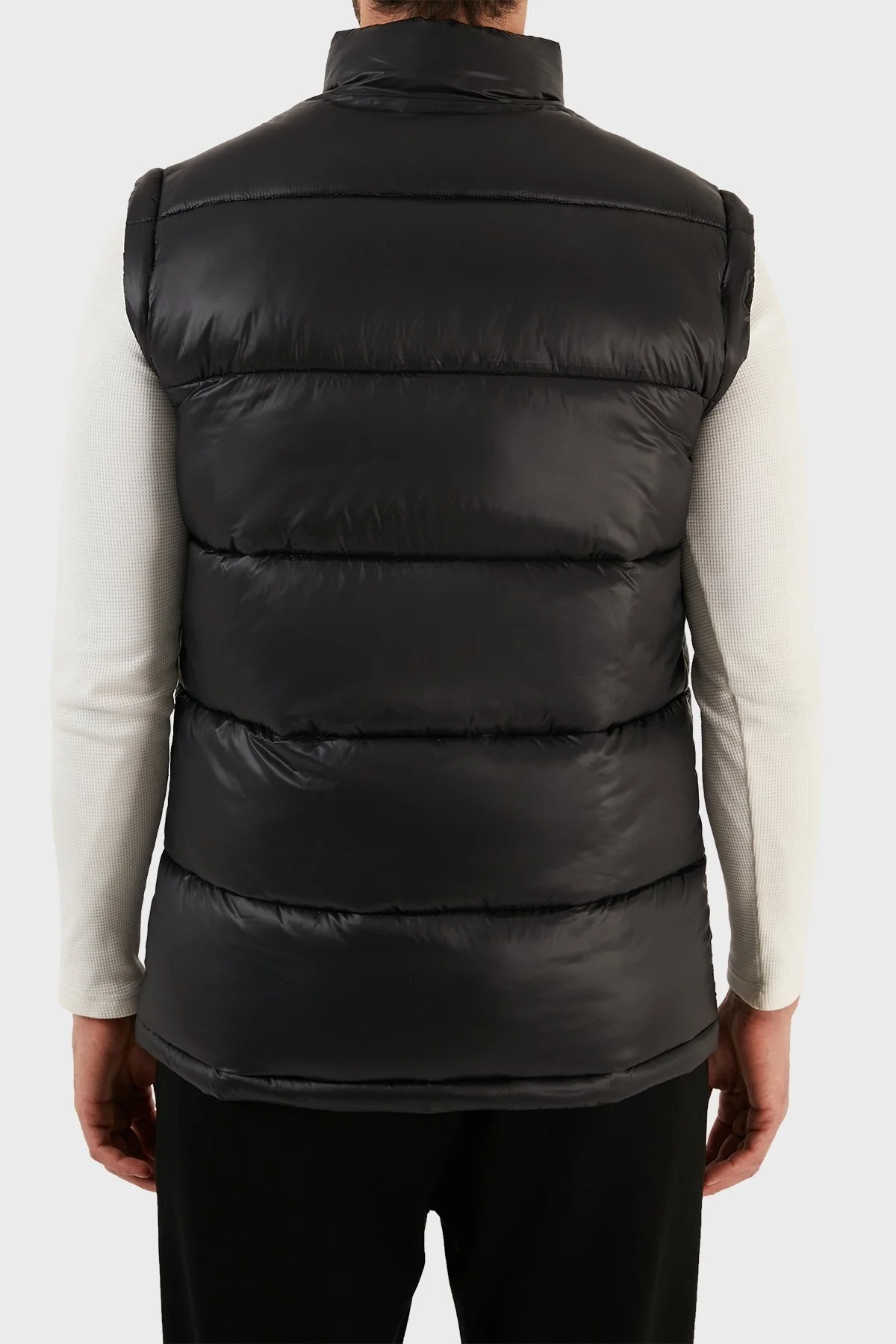 Plein Sport Logolu Çıkarılabilir Kol Detaylı Yalıtımlı Dik Yaka Erkek Mont UPPS10799 SİYAH - 8