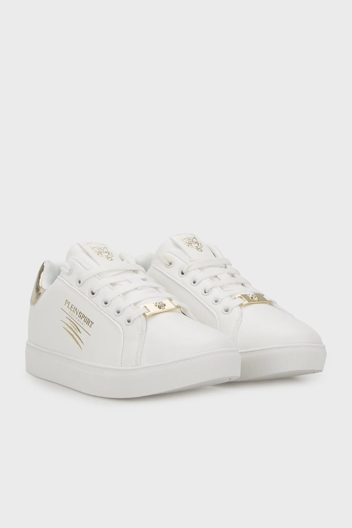 Plein Sport Logolu Deri Sneaker Bayan Ayakkabı DIPS93201 BEYAZ - 3