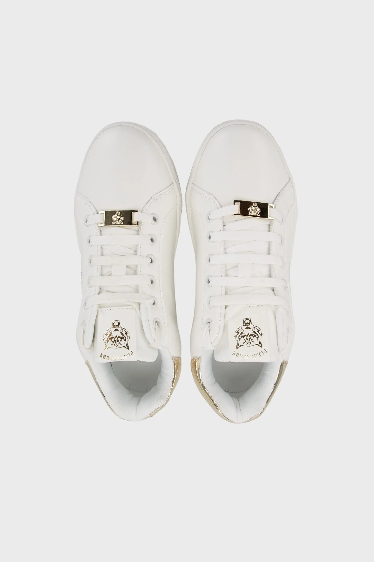 Plein Sport Logolu Deri Sneaker Bayan Ayakkabı DIPS93201 BEYAZ - 5