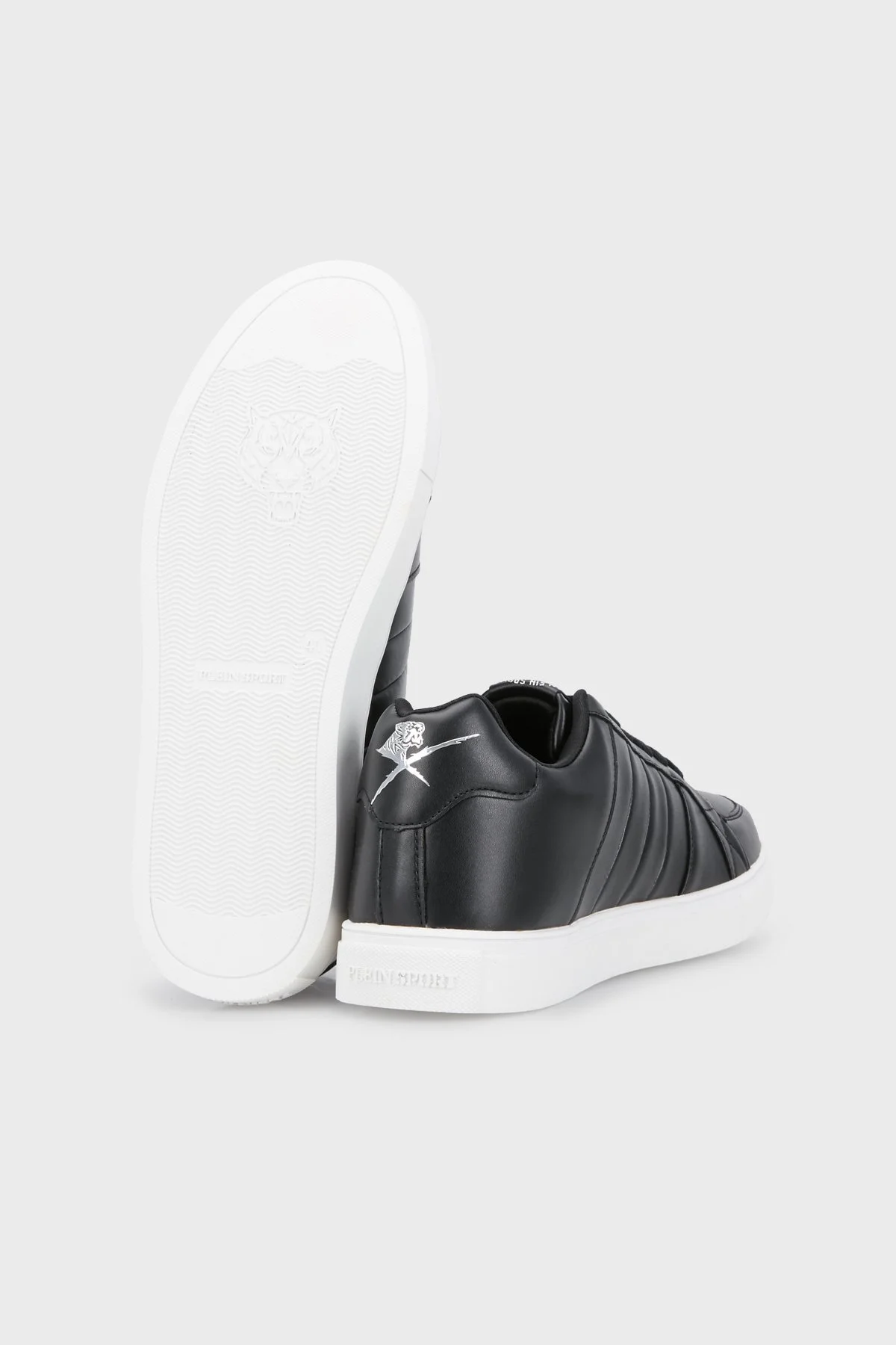 Plein Sport Logolu Deri Sneaker Erkek Ayakkabı SIPS81299 SİYAH - 4